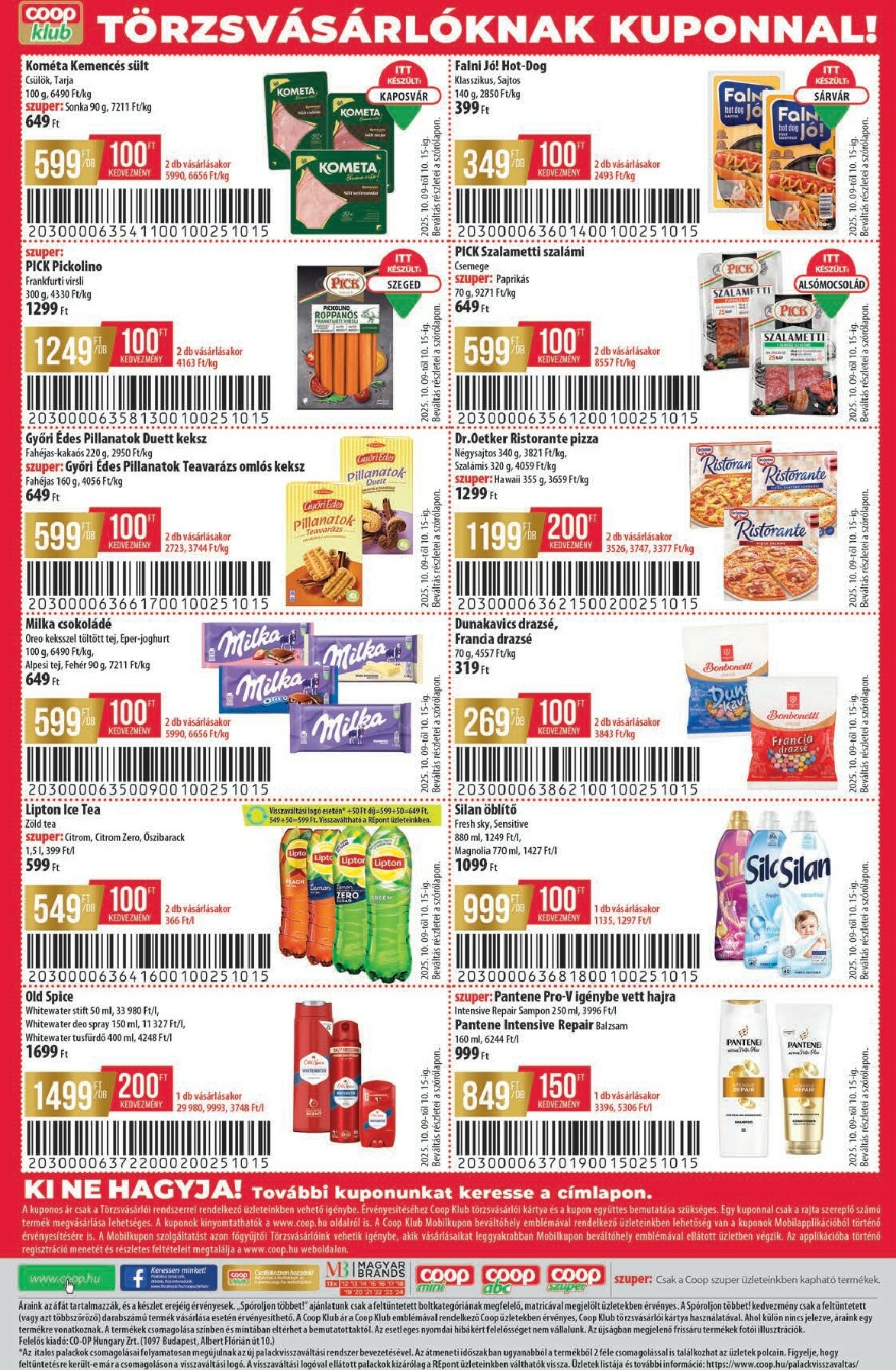 coop - Coop - Abc-Szuper akciós újság, érvényes 10.09. - 10.15. - page: 8