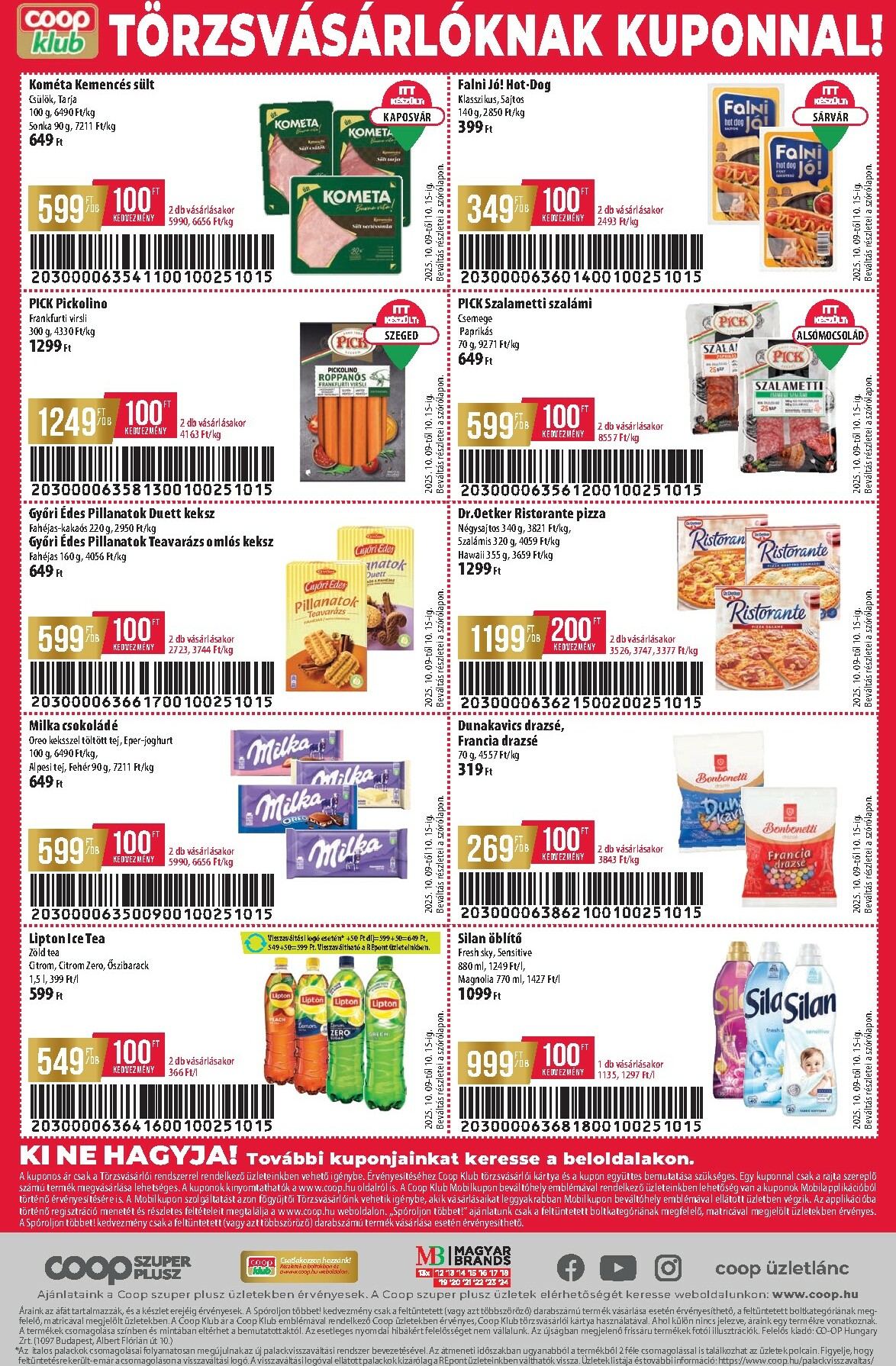 coop - Coop - Alföld - Szuper Plusz akciós újság, érvényes 10.09. - 10.15. - page: 12