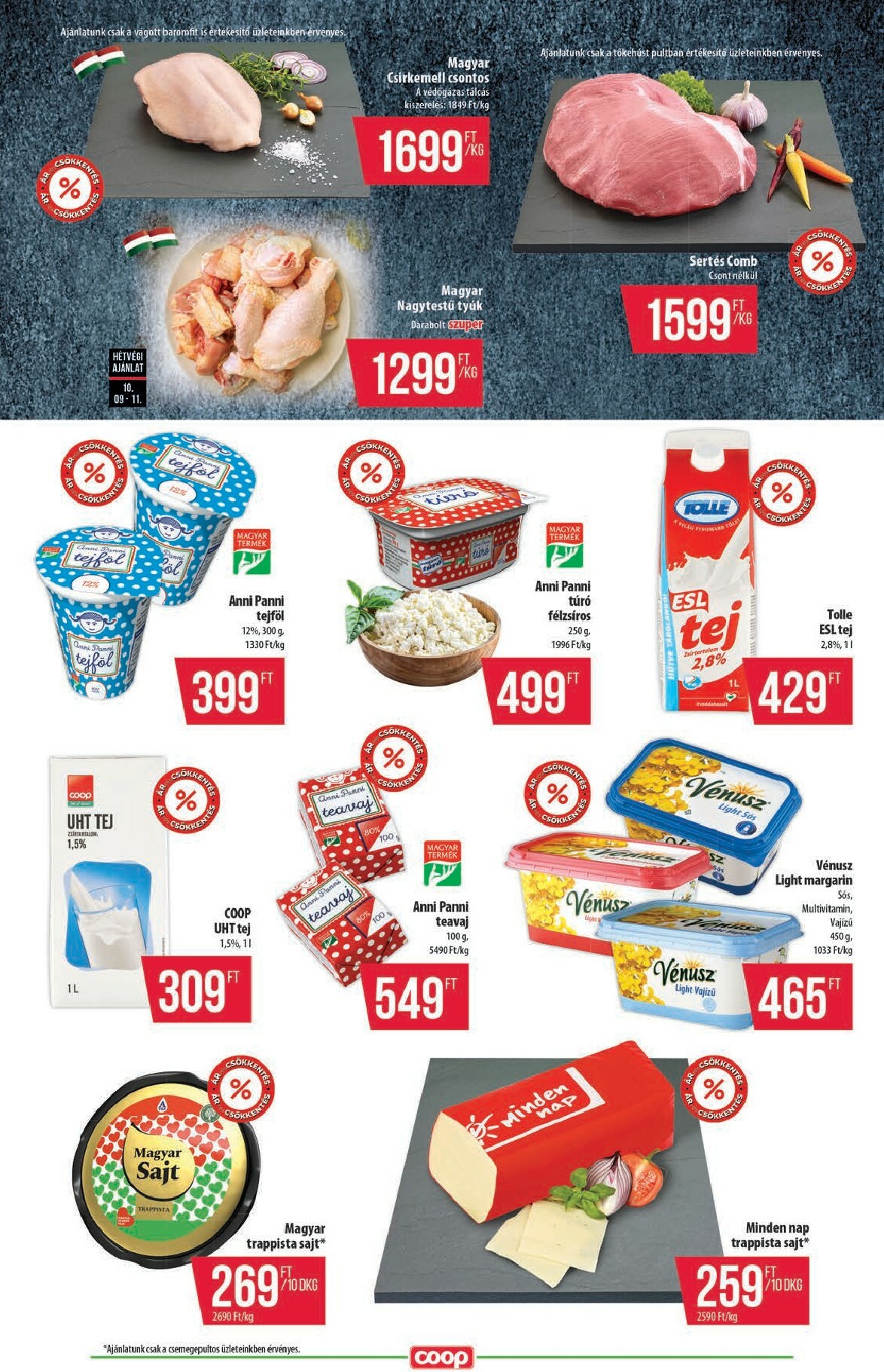 coop - Coop - Alföld - Szuper Plusz akciós újság, érvényes 10.09. - 10.15. - page: 11