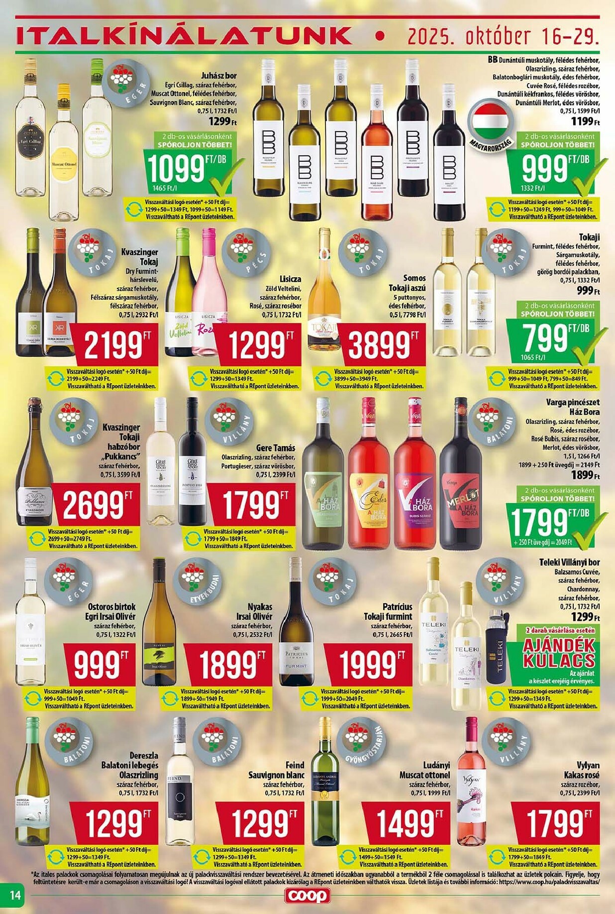 coop - Coop - Szuper Plusz akciós újság, érvényes 10.16. - 10.22. - page: 14