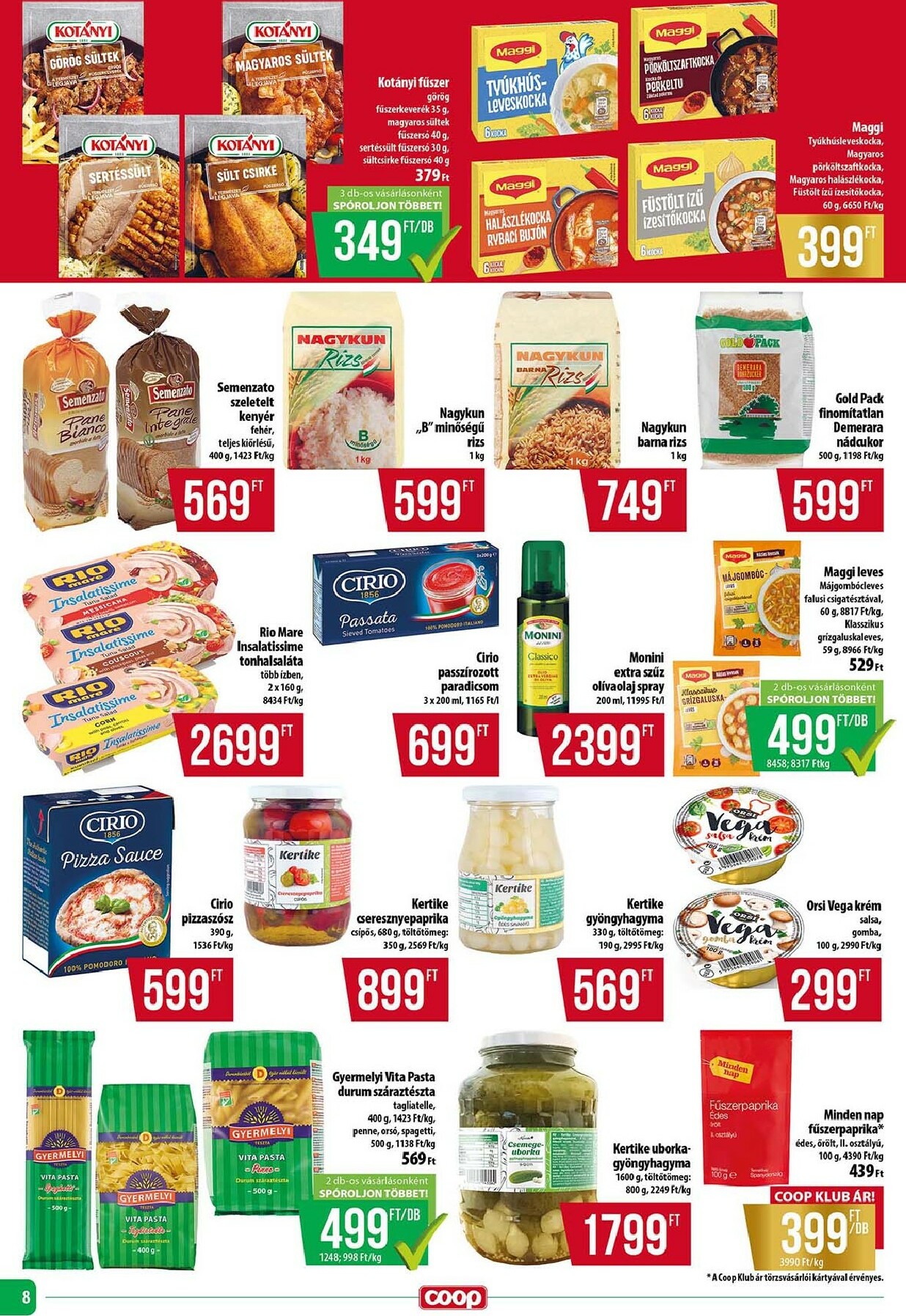 coop - Coop - Szuper Plusz akciós újság, érvényes 10.16. - 10.22. - page: 8