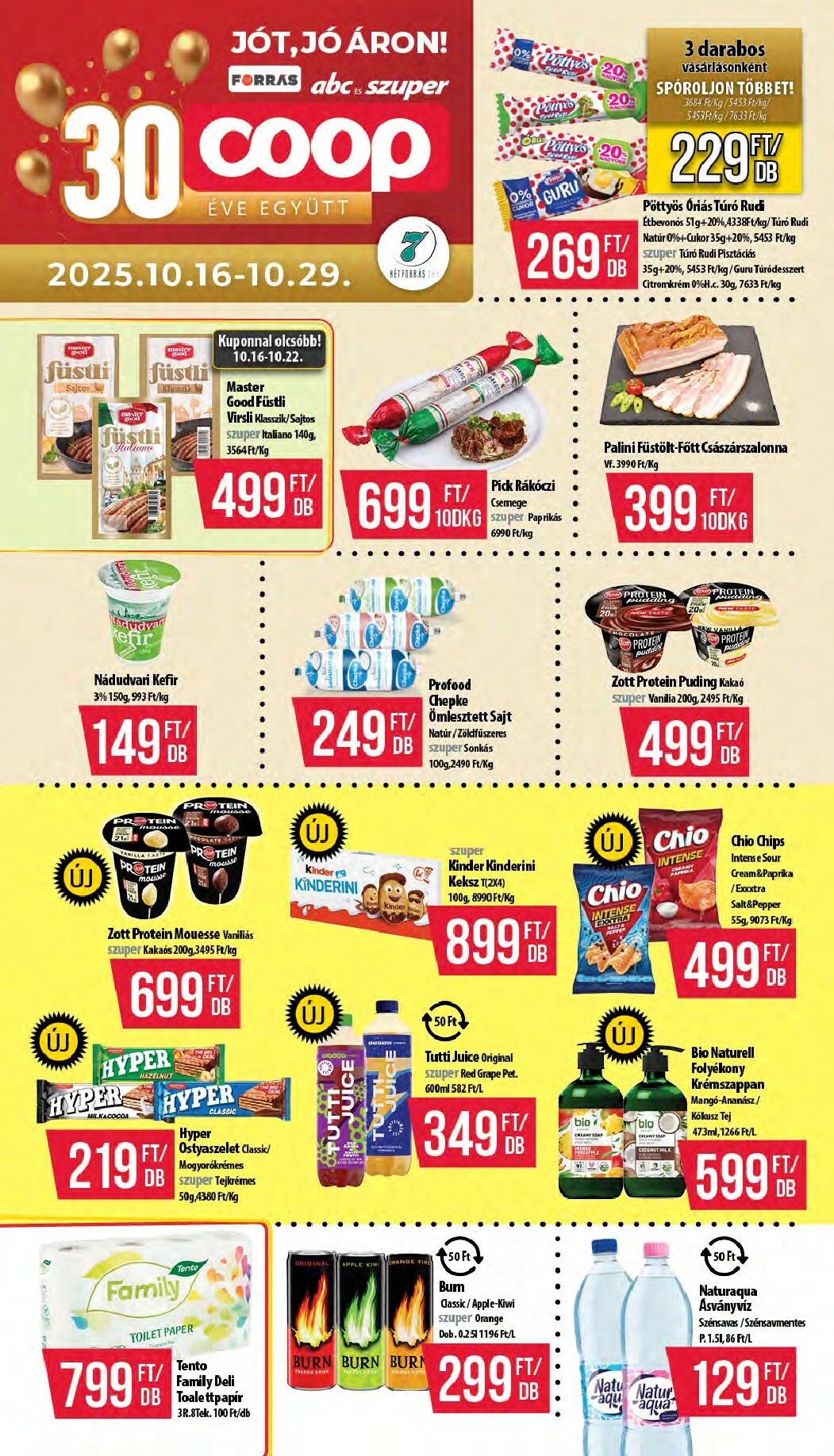 coop - Coop - Hétforrás Abc Szuper akciós újság, érvényes 10.16. - 10.29.