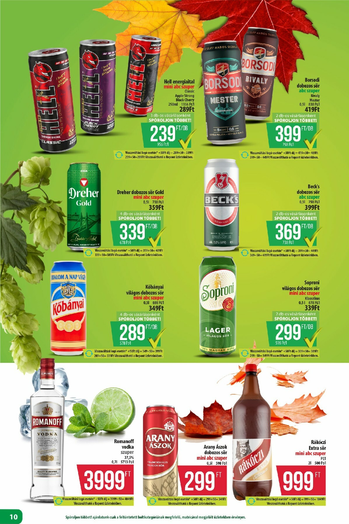 coop - Coop - Észak-Kelet akciós újság, érvényes 10.16. - 10.22. - page: 10