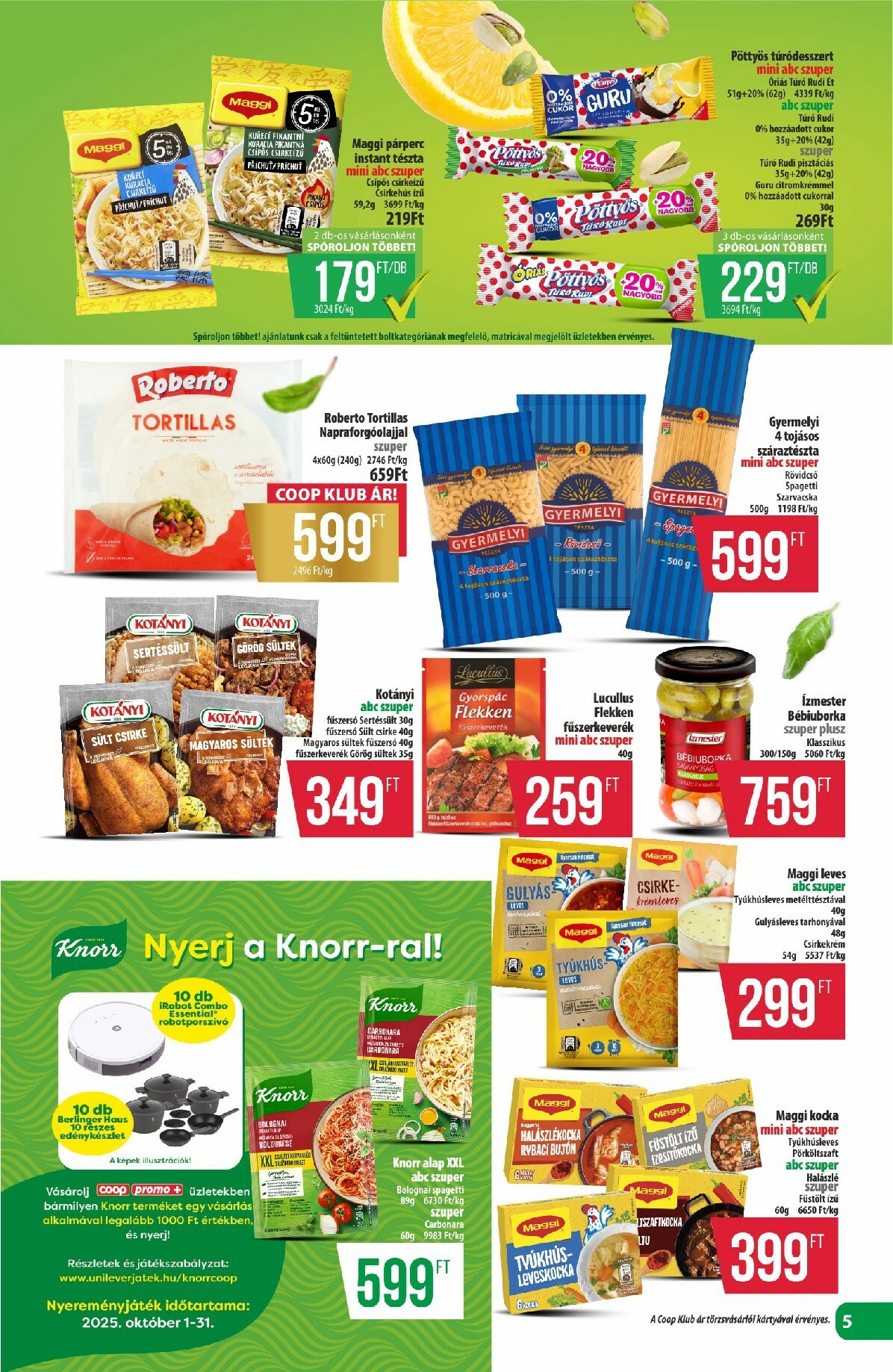 coop - Coop - Észak-Kelet akciós újság, érvényes 10.16. - 10.22. - page: 5