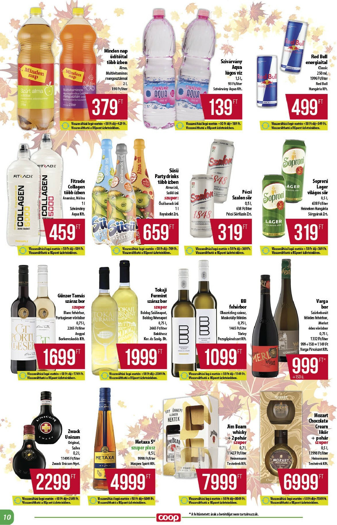 coop - Coop - Abc Szuper Alföld akciós újság, érvényes 10.16. - 10.22. - page: 10