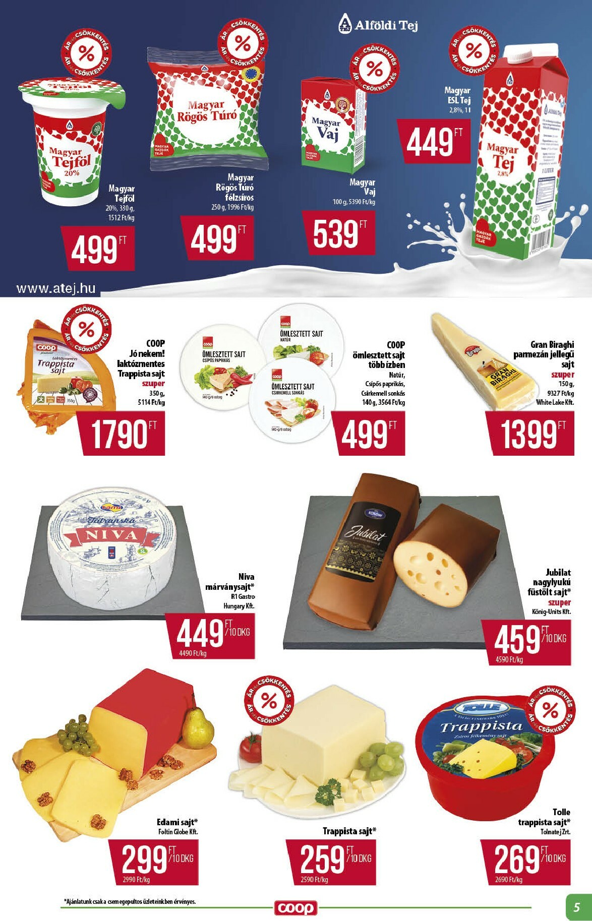 coop - Coop - Abc Szuper Alföld akciós újság, érvényes 10.16. - 10.22. - page: 5