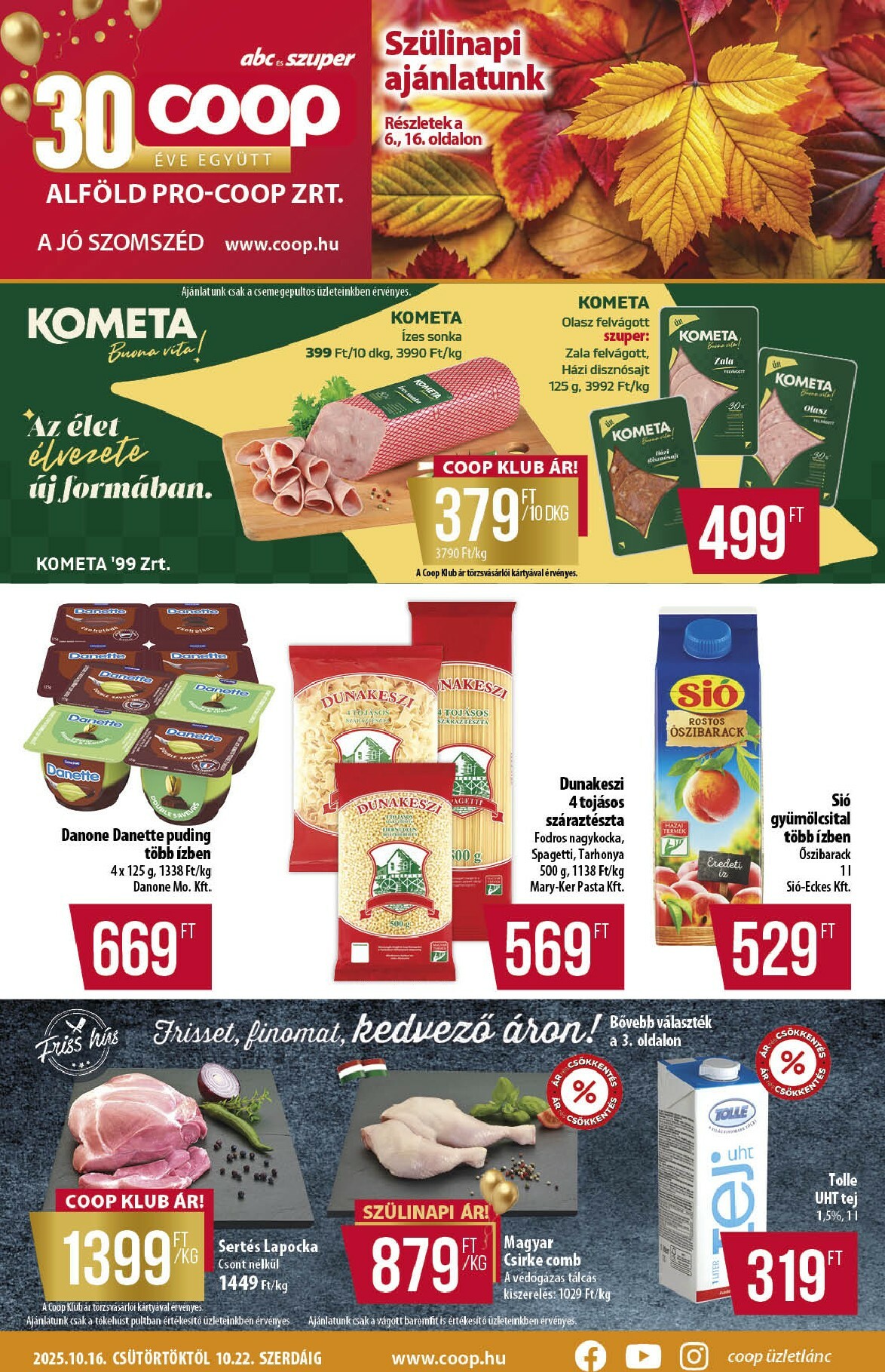 coop - Coop - Abc Szuper Alföld akciós újság, érvényes 10.16. - 10.22.