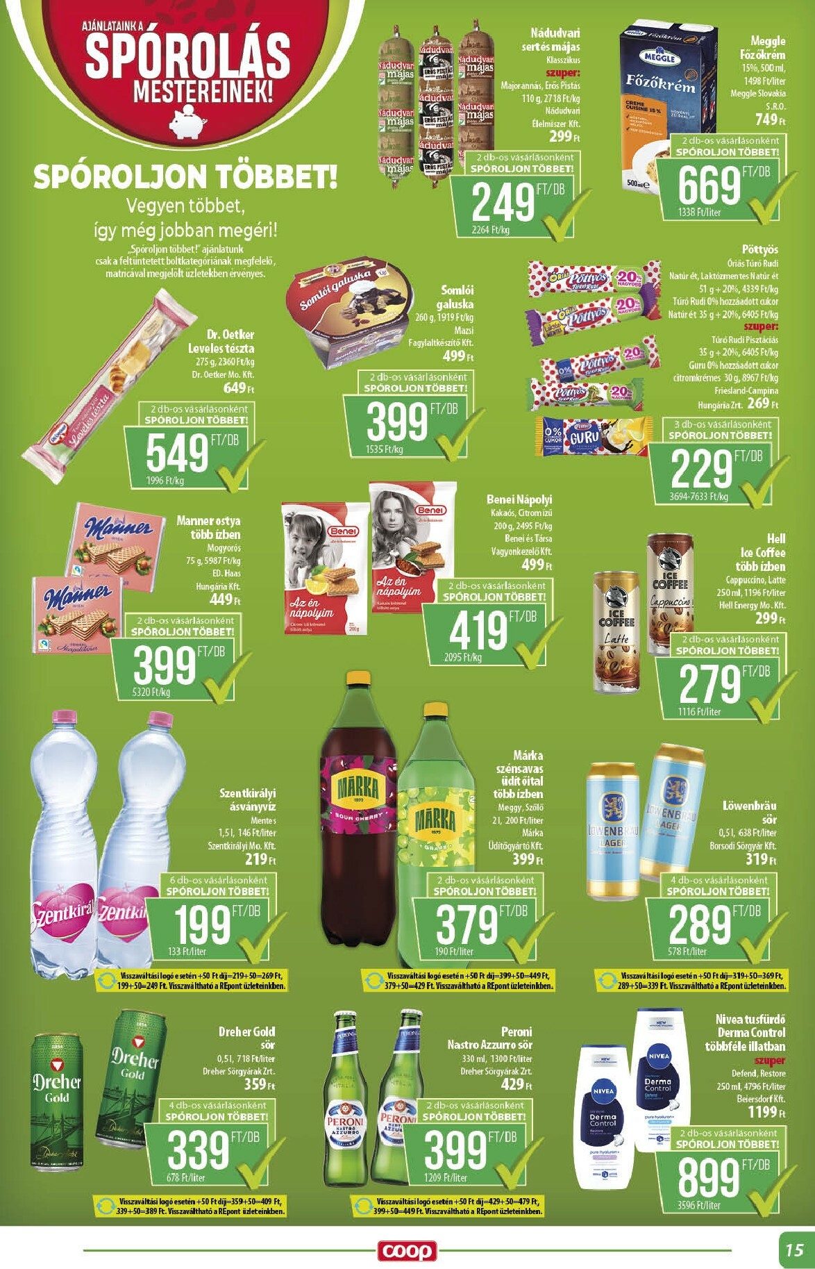 coop - Coop - Abc Szuper Alföld akciós újság, érvényes 10.16. - 10.22. - page: 15
