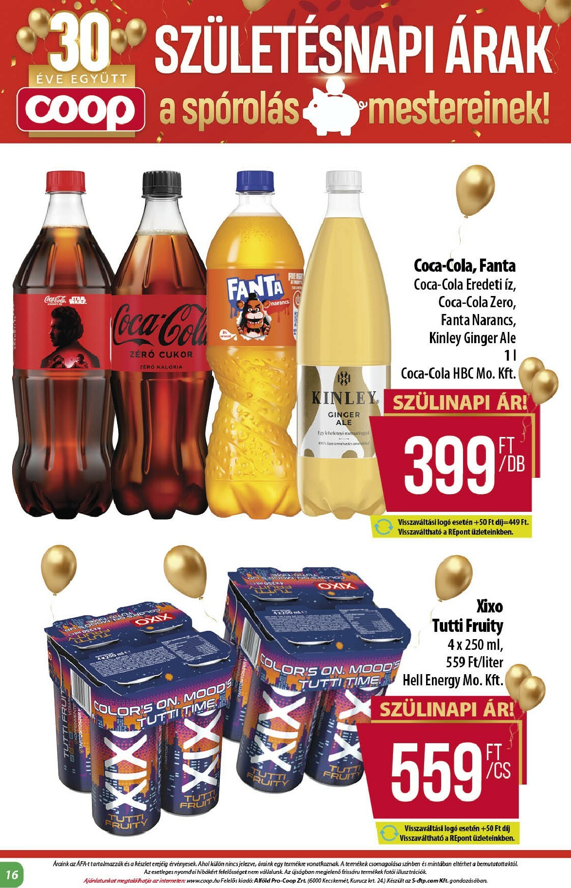 coop - Coop - Abc Szuper Alföld akciós újság, érvényes 10.16. - 10.22. - page: 16