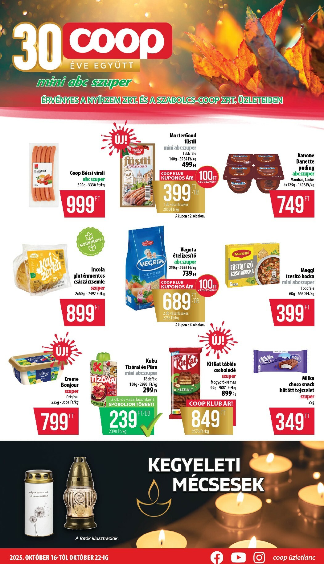coop - Coop - Mini Abc Szuper Nyírzem/Szabolcs akciós újság, érvényes 10.16. - 10.22.
