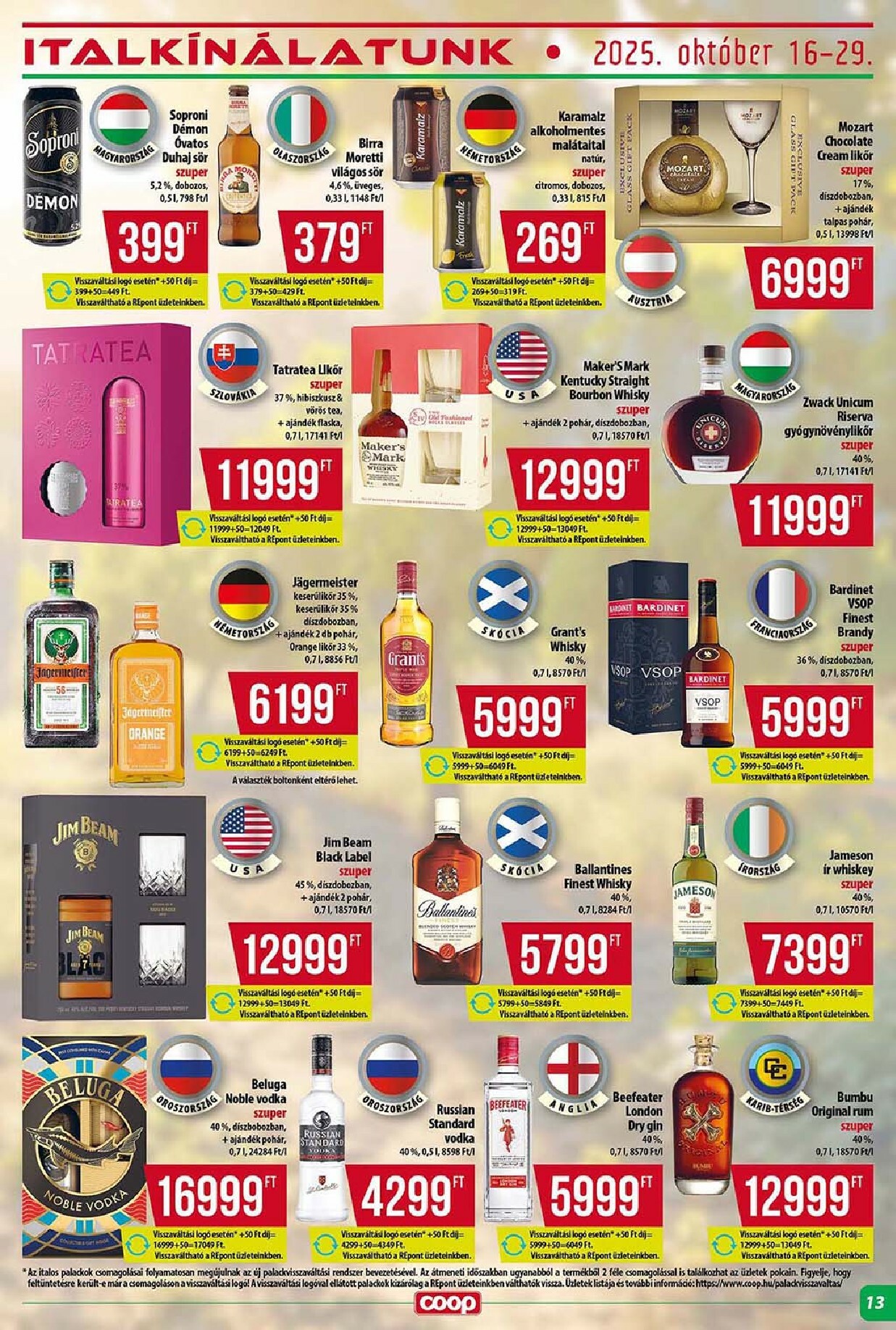 coop - Coop - Tisza Abc-Szuper akciós újság, érvényes 10.16. - 10.22. - page: 13