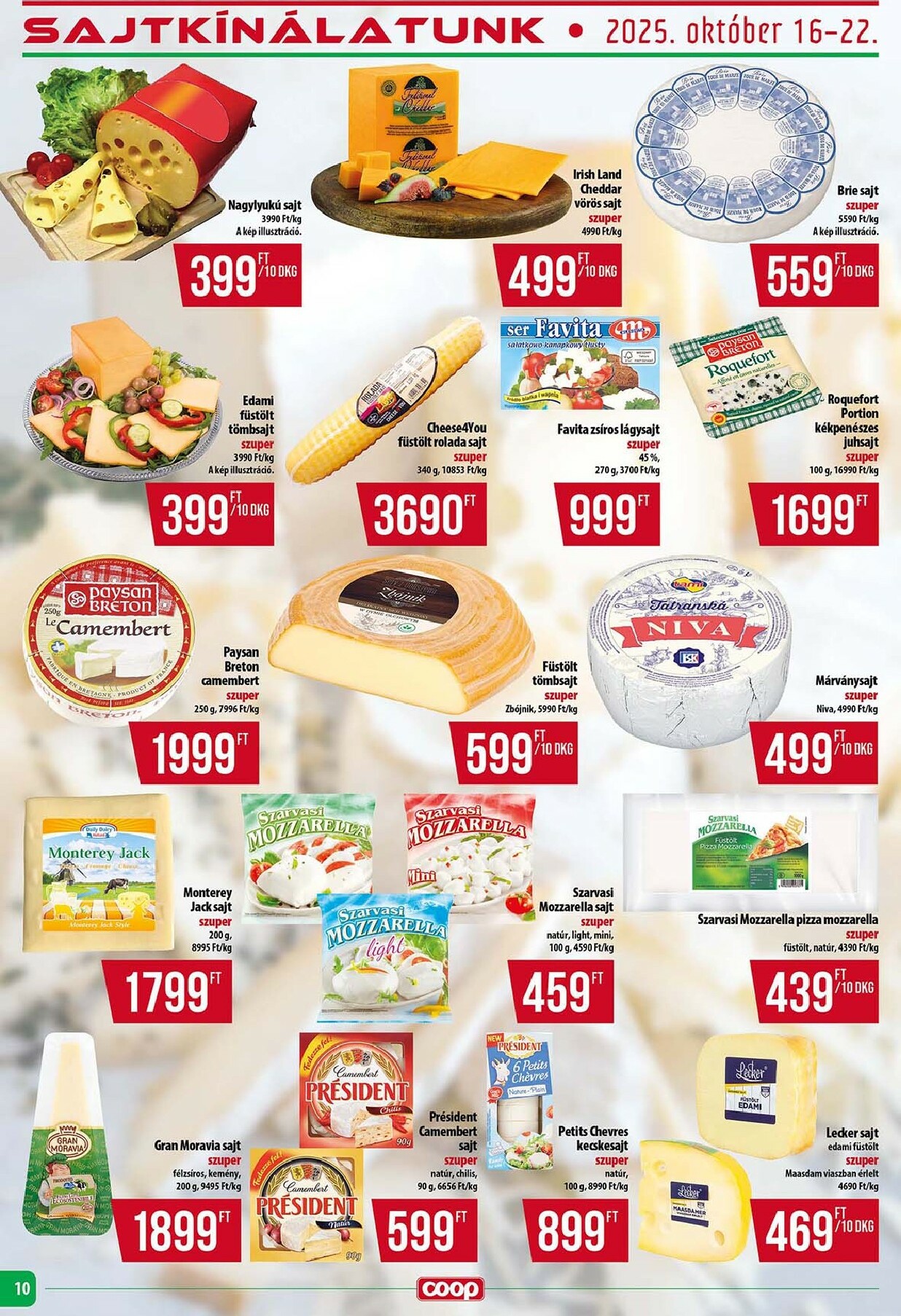 coop - Coop - Tisza Abc-Szuper akciós újság, érvényes 10.16. - 10.22. - page: 10