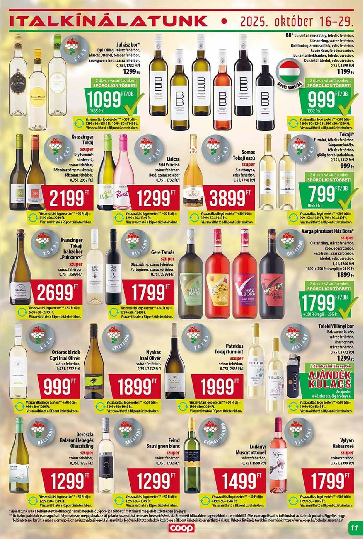 coop - Coop - Tisza Abc-Szuper akciós újság, érvényes 10.16. - 10.22. - page: 11