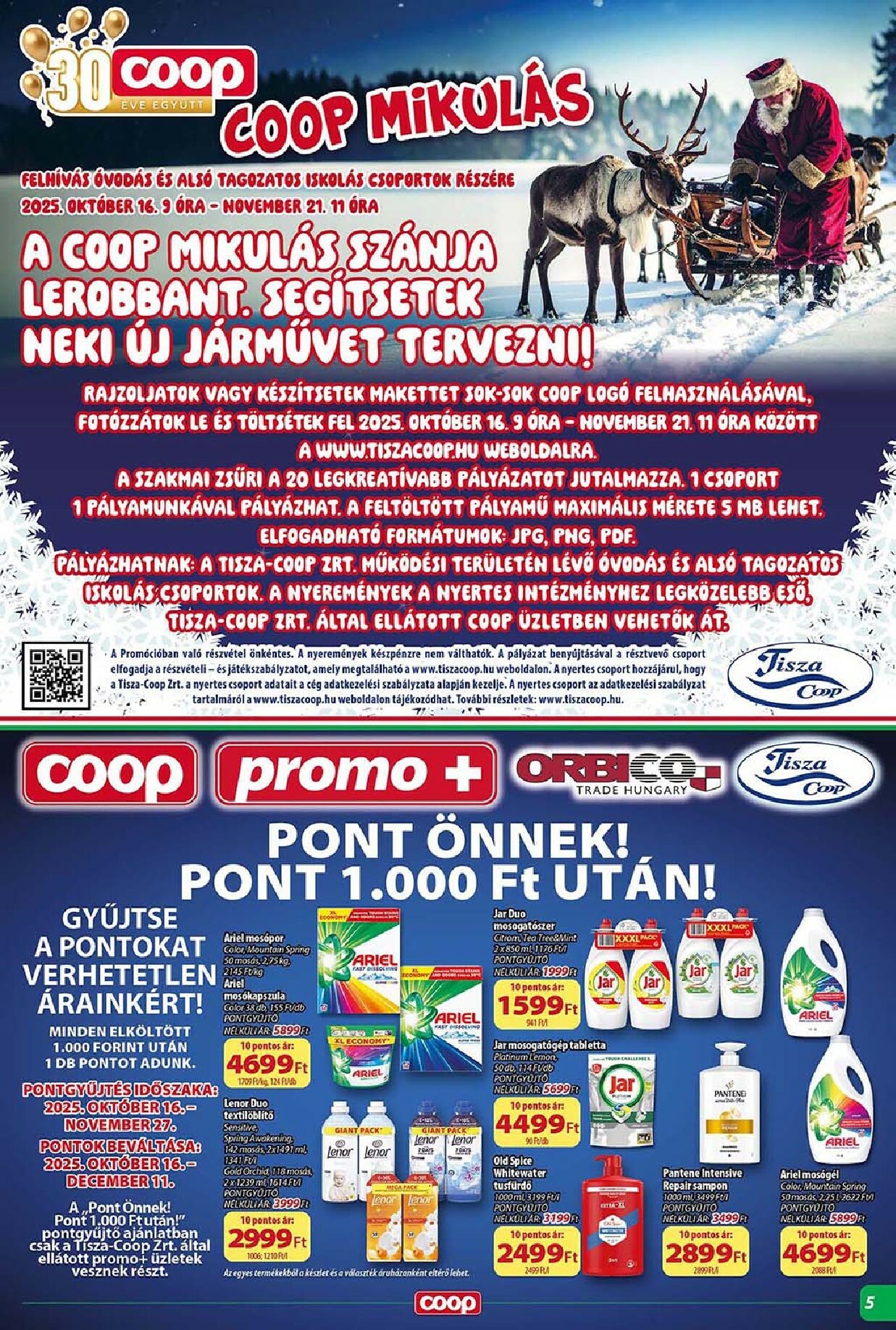 coop - Coop - Tisza Abc-Szuper akciós újság, érvényes 10.16. - 10.22. - page: 5