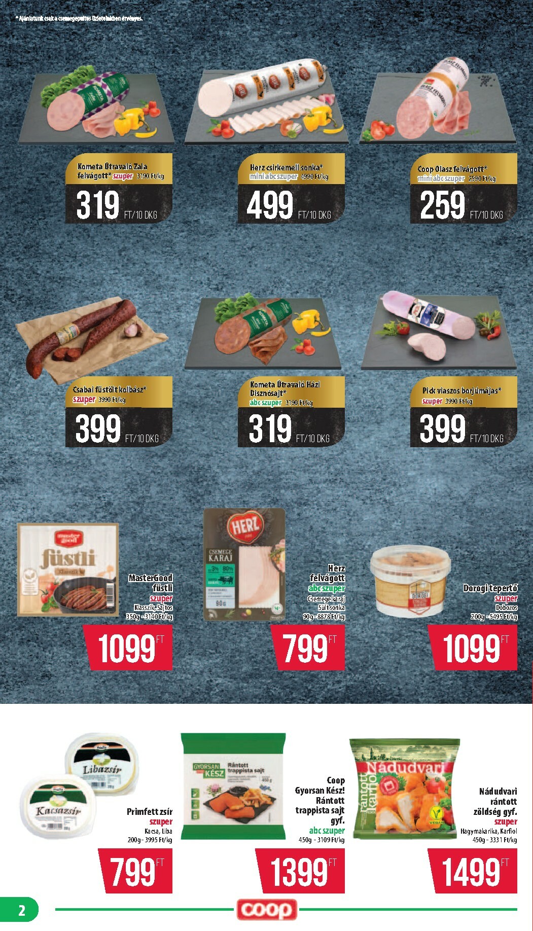 coop - Coop - Nyírzem/Szabolcs Coop akciós újság, érvényes 10.24. - 10.29. - page: 2