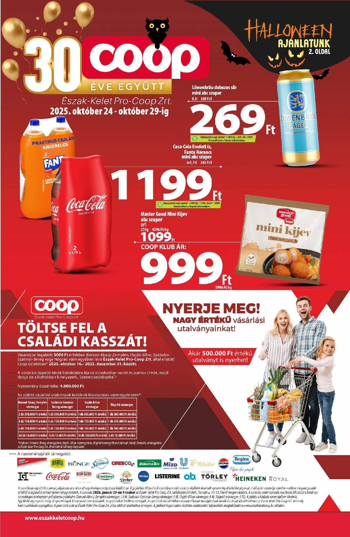 coop - Coop - Észak-Kelet akciós újság, érvényes 10.24. - 10.29.