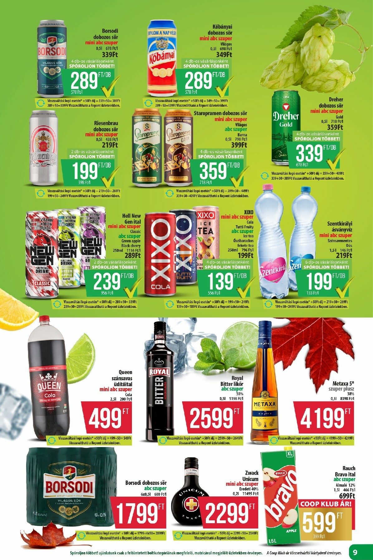 coop - Coop - Észak-Kelet akciós újság, érvényes 10.24. - 10.29. - page: 9