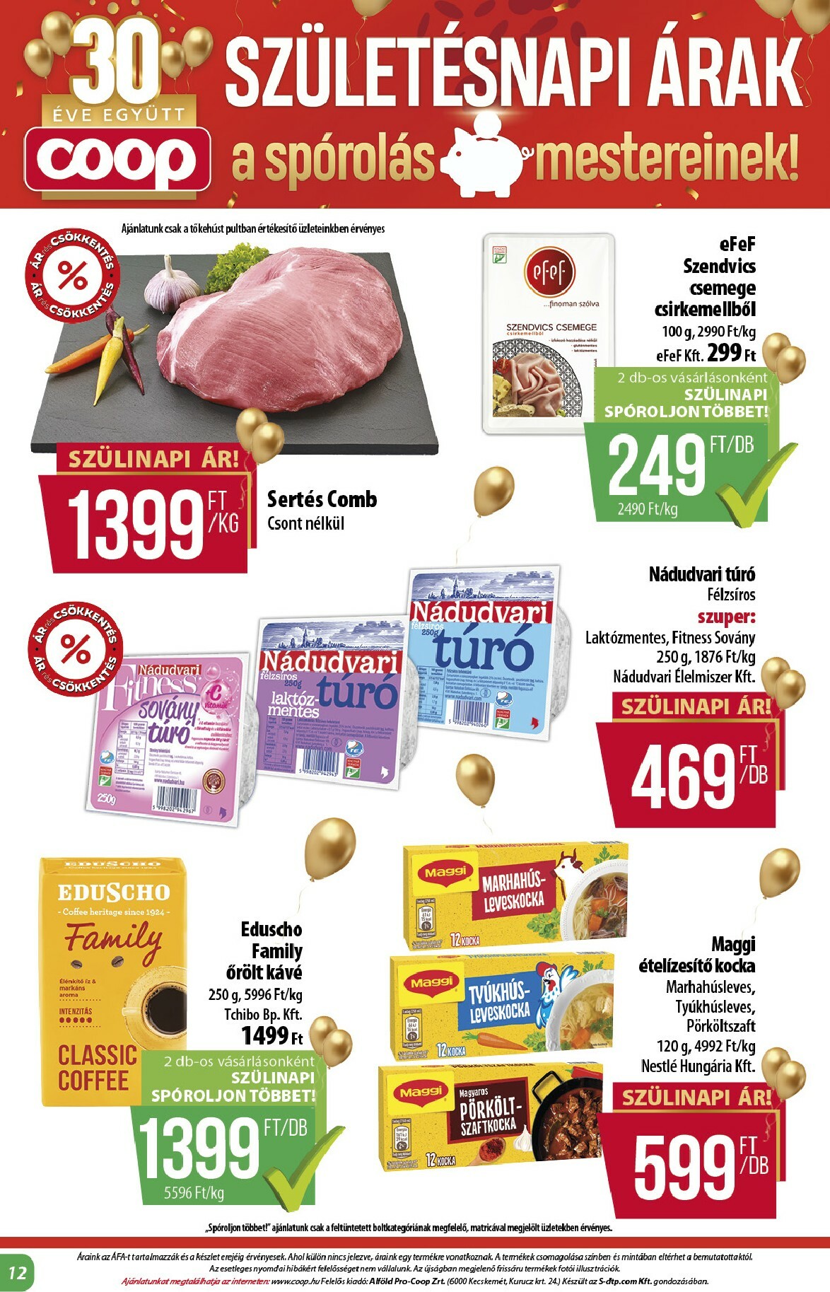 coop - Coop - Alföld akciós újság, érvényes 10.24. - 10.29. - page: 12