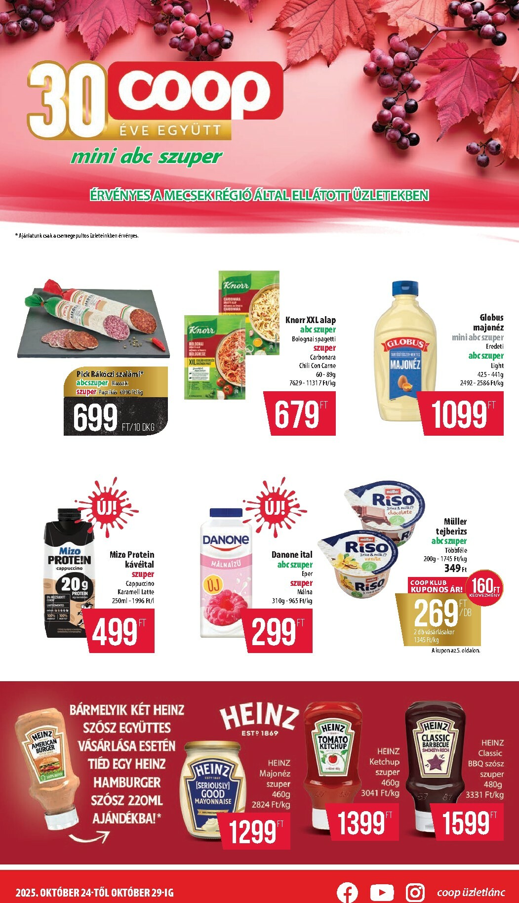coop - Coop - Mecsek akciós újság, érvényes 10.24. - 10.29.