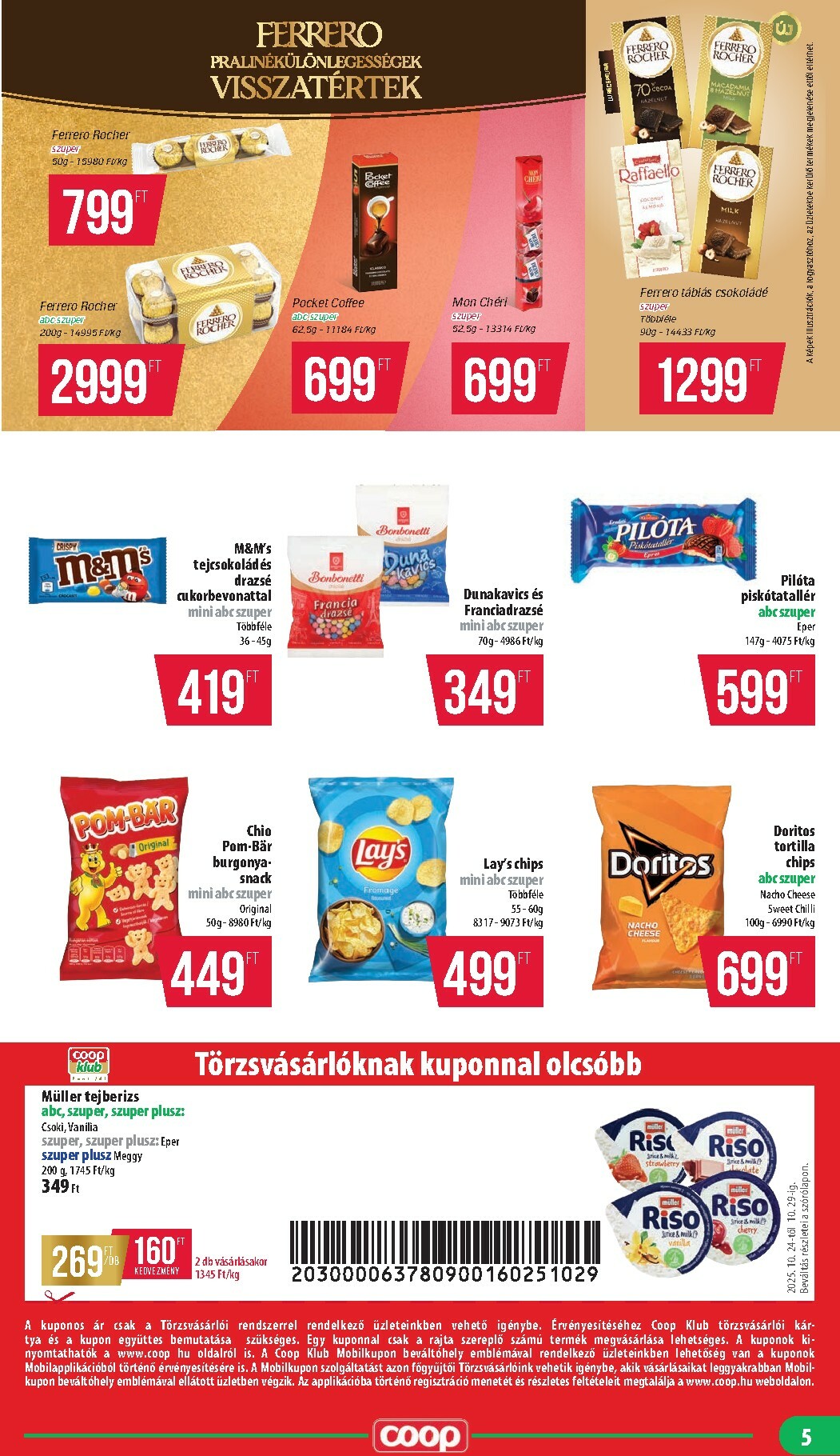 coop - Coop - Mecsek akciós újság, érvényes 10.24. - 10.29. - page: 5