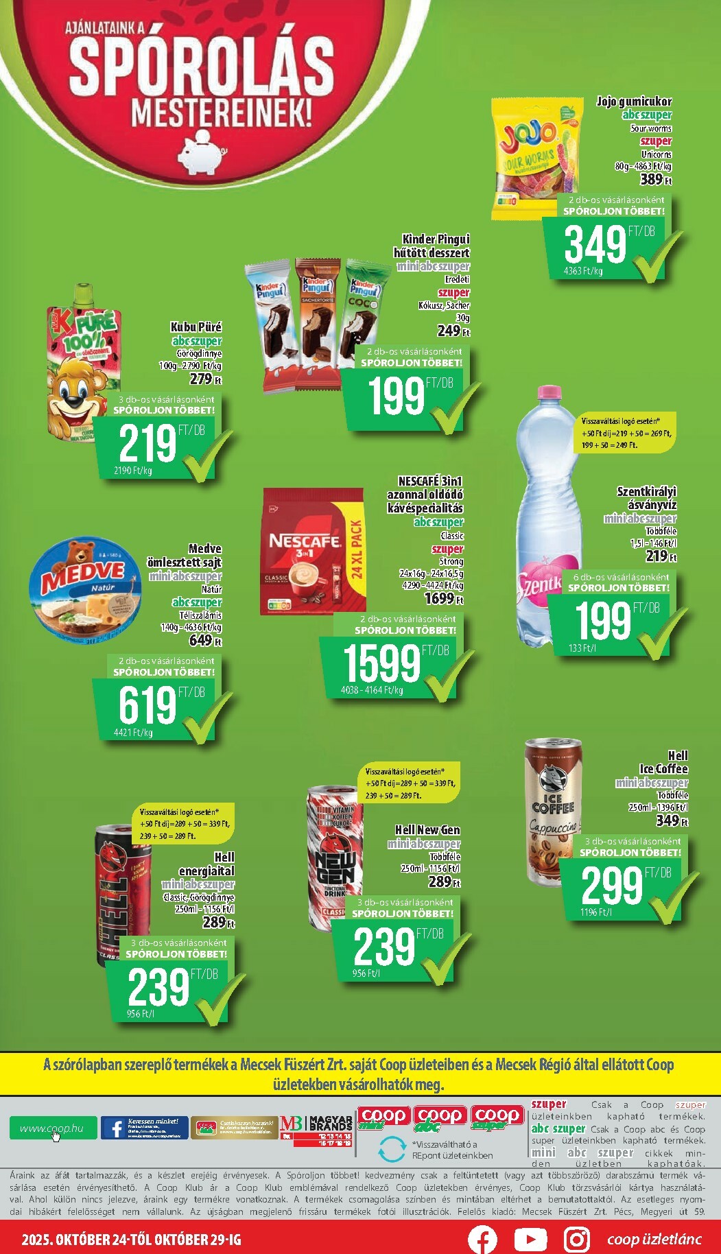 coop - Coop - Mecsek akciós újság, érvényes 10.24. - 10.29. - page: 8
