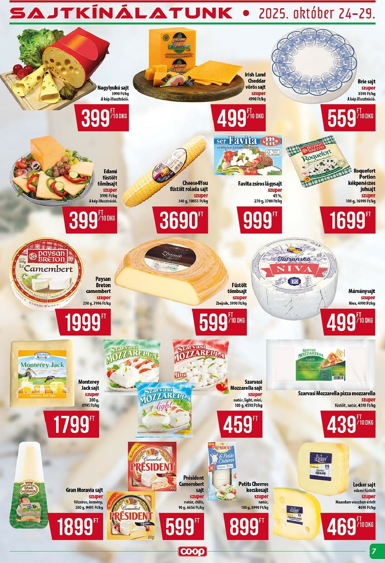 coop - Coop - Tisza - Abc-Szuper akciós újság, érvényes 10.24. - 10.29. - page: 7