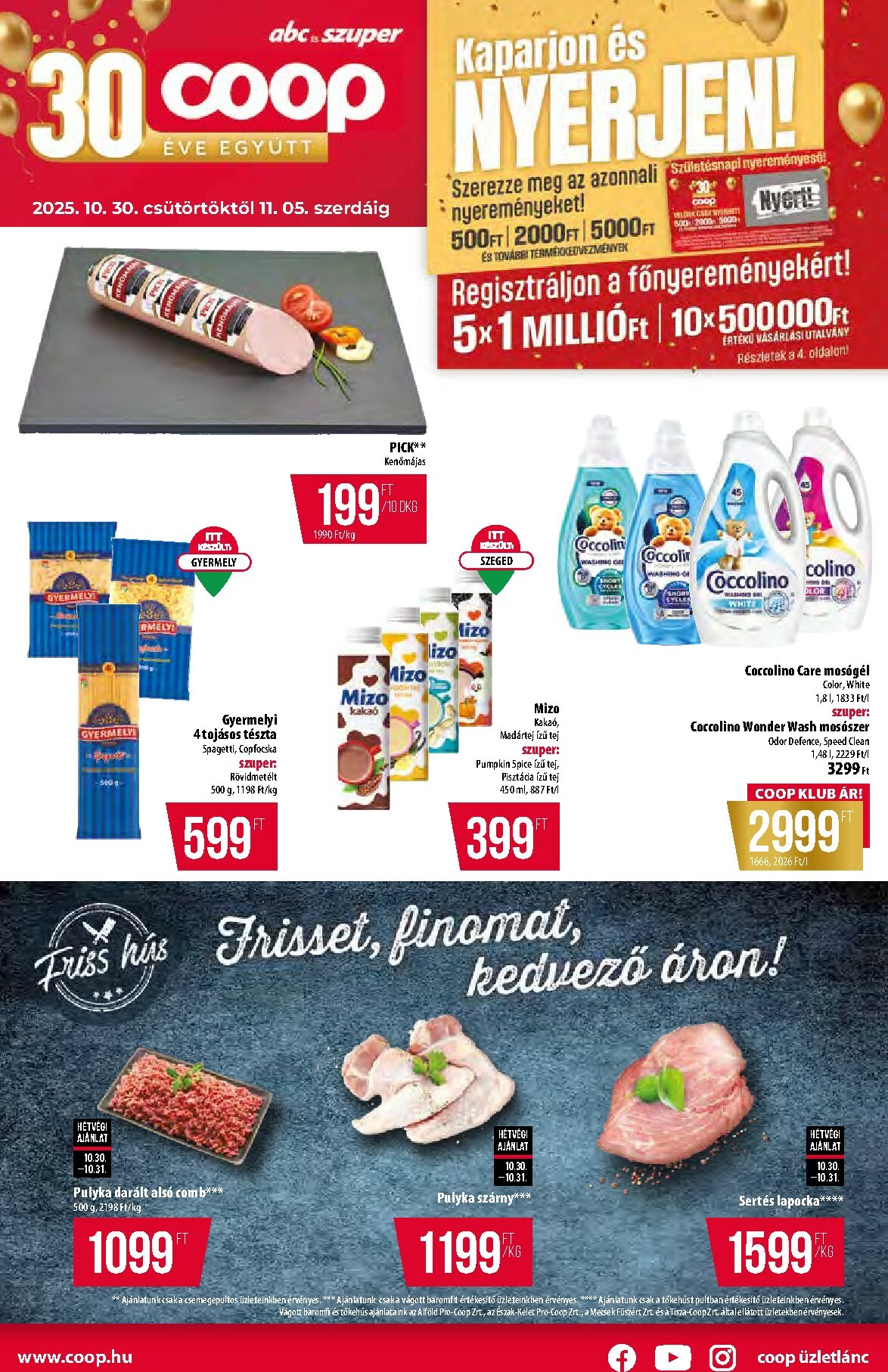 coop - Coop - Abc-Szuper akciós újság, érvényes 10.30. - 11.05. - page: 1