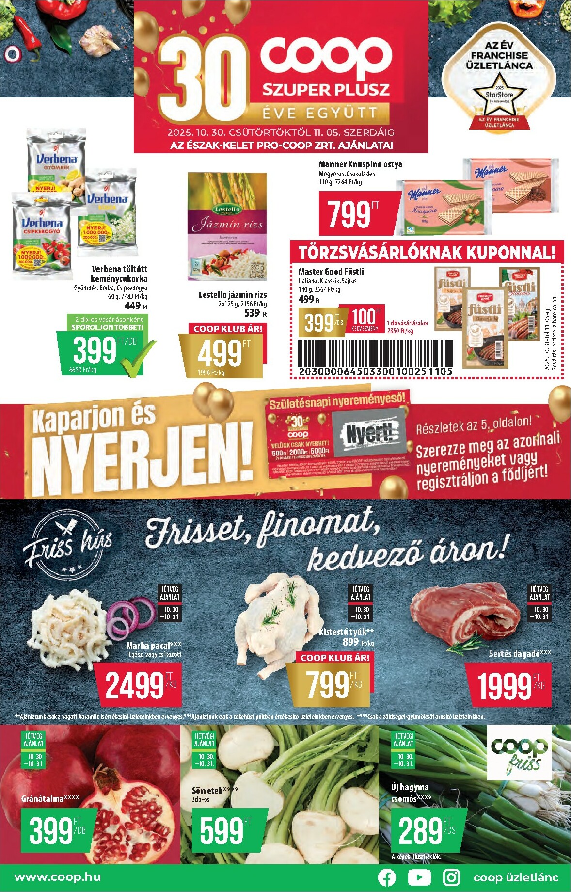 coop - Coop - Szuper Plusz Észak-Kelet akciós újság, érvényes 10.30. - 11.05.