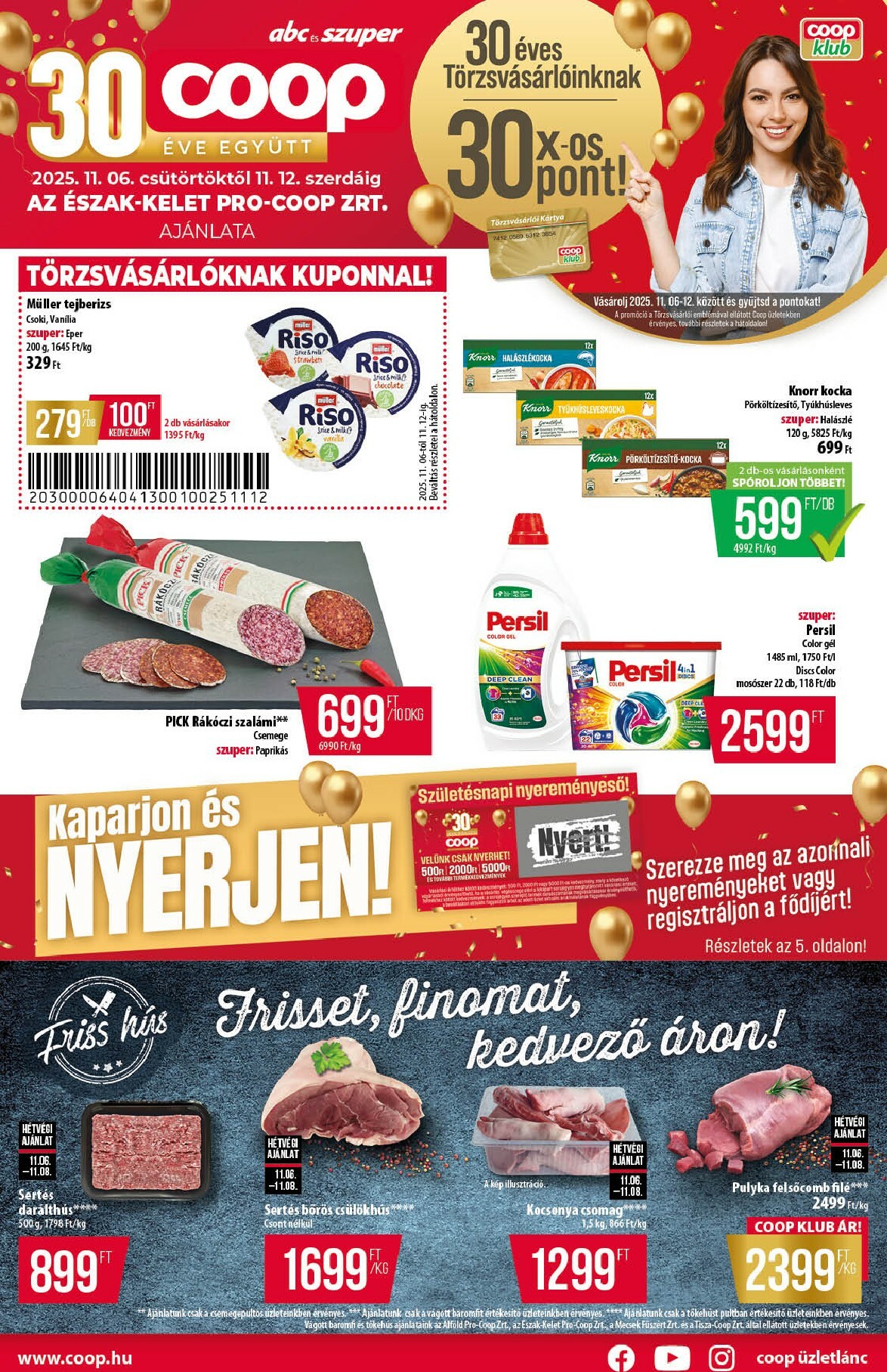 coop - Coop - Észak-Kelet - Abc-Szuper akciós újság, érvényes 11.06. - 11.12.