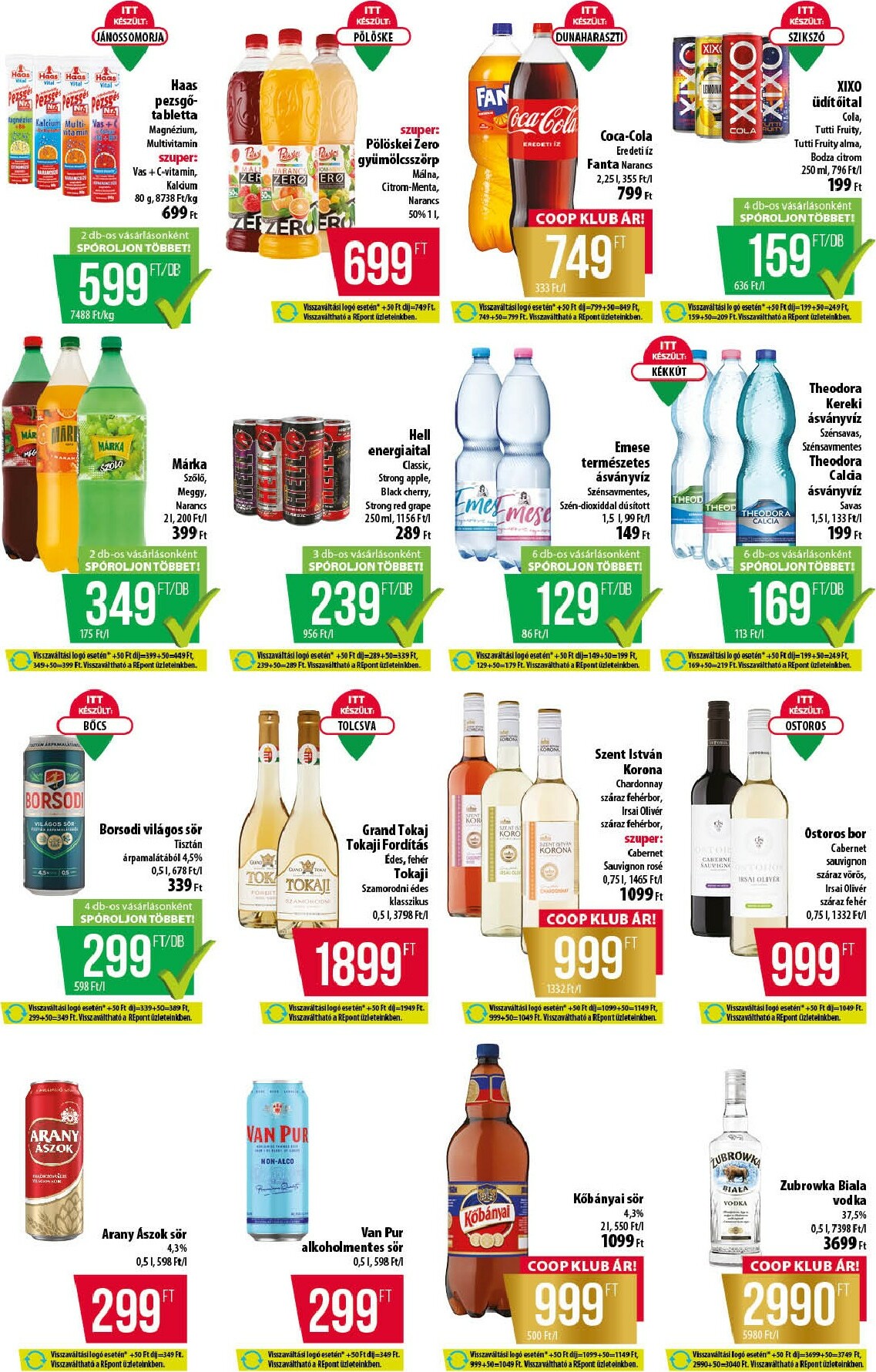 coop - Coop - Észak-Kelet - Abc-Szuper akciós újság, érvényes 11.06. - 11.12. - page: 10