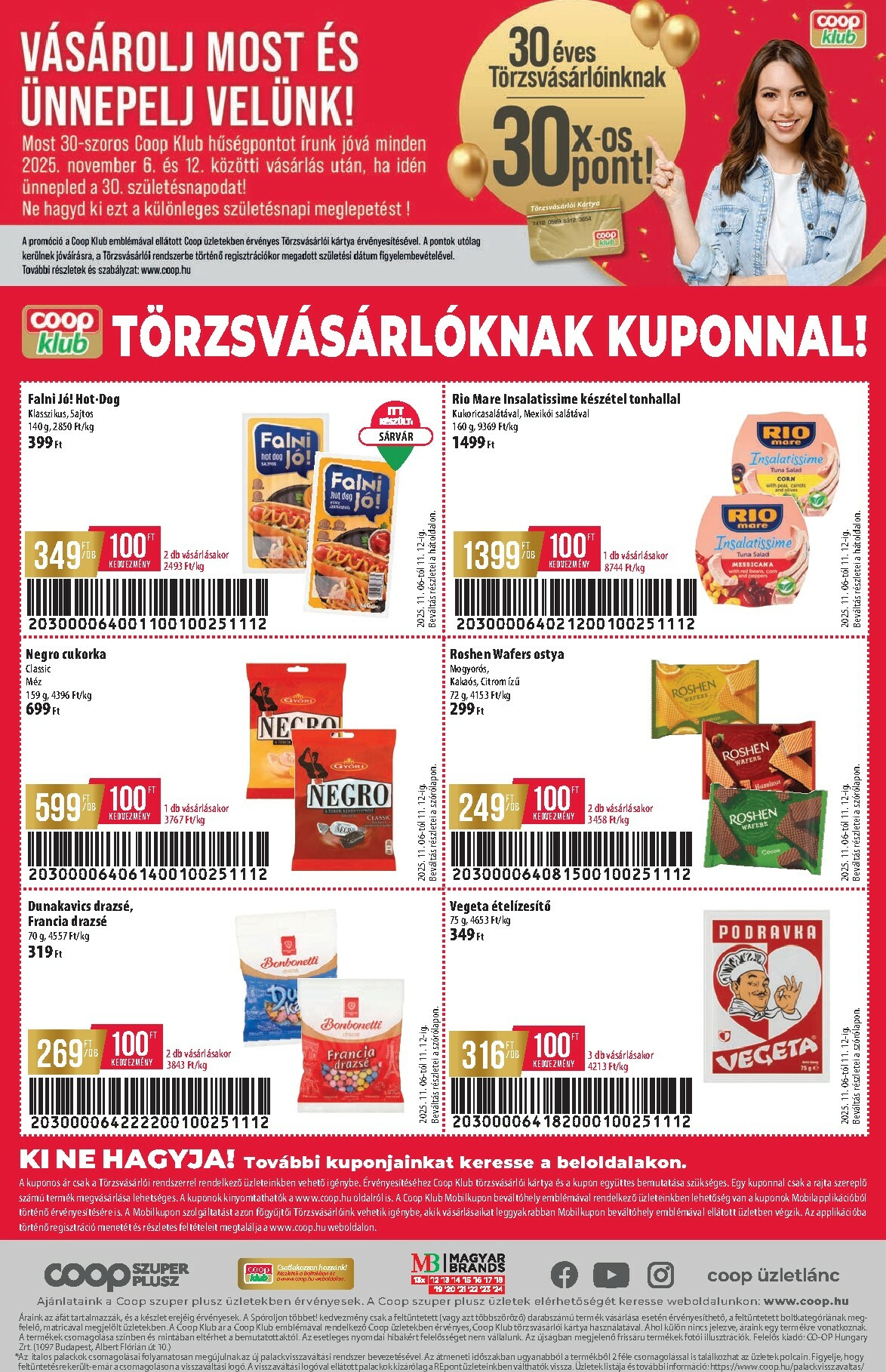 coop - Coop - Szuper Plusz Tisza akciós újság, érvényes 11.06. - 11.12. - page: 16