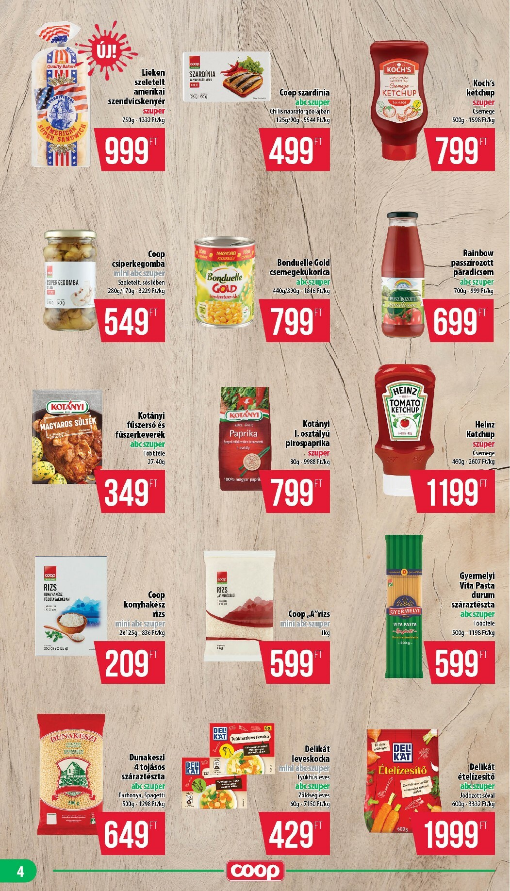 coop - Coop - Mini Abc Szuper akciós újság, érvényes 11.13. - 11.19. - page: 4