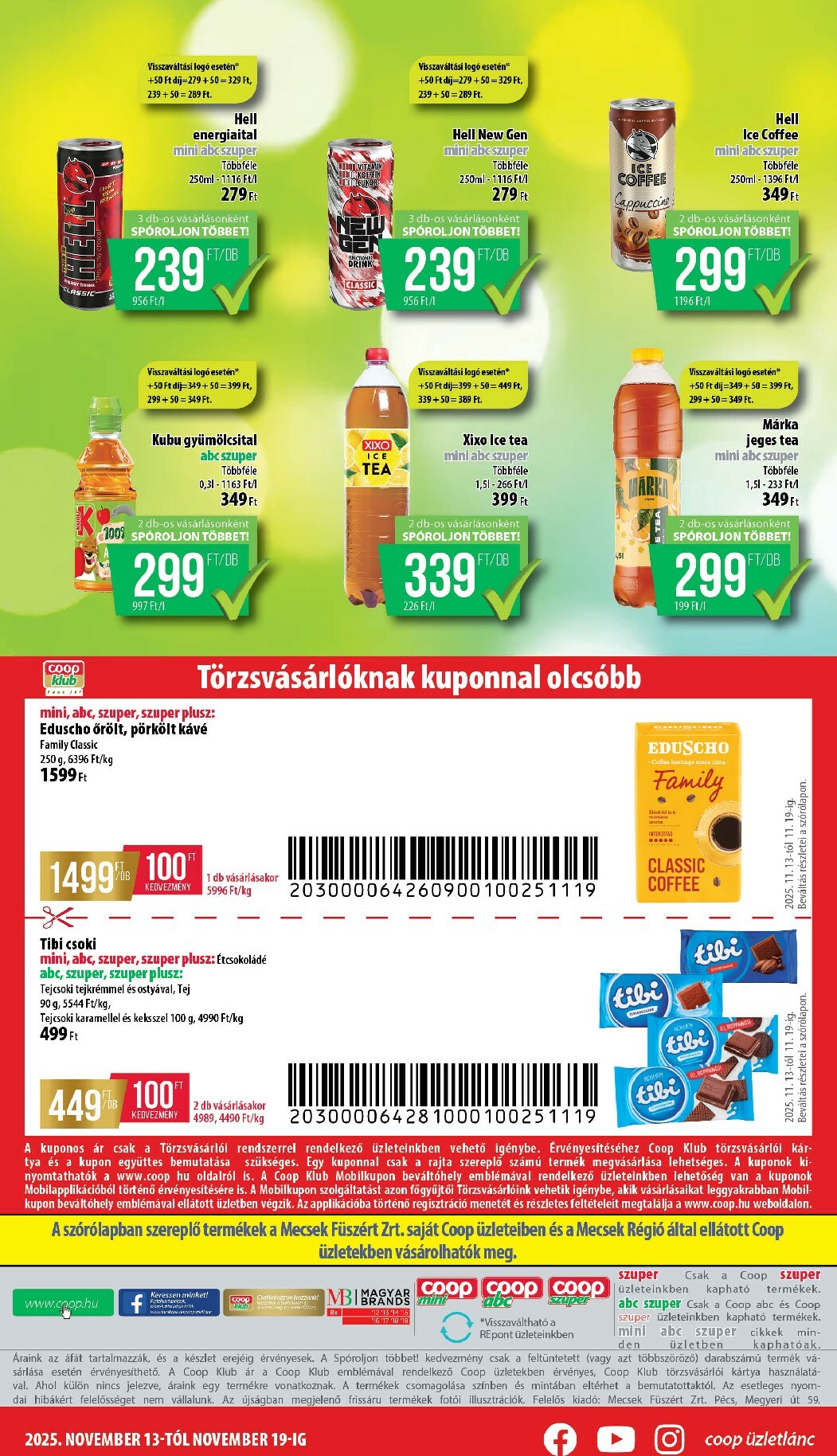 coop - Coop - Mini Abc Szuper Mecsek akciós újság, érvényes 11.13. - 11.19. - page: 8