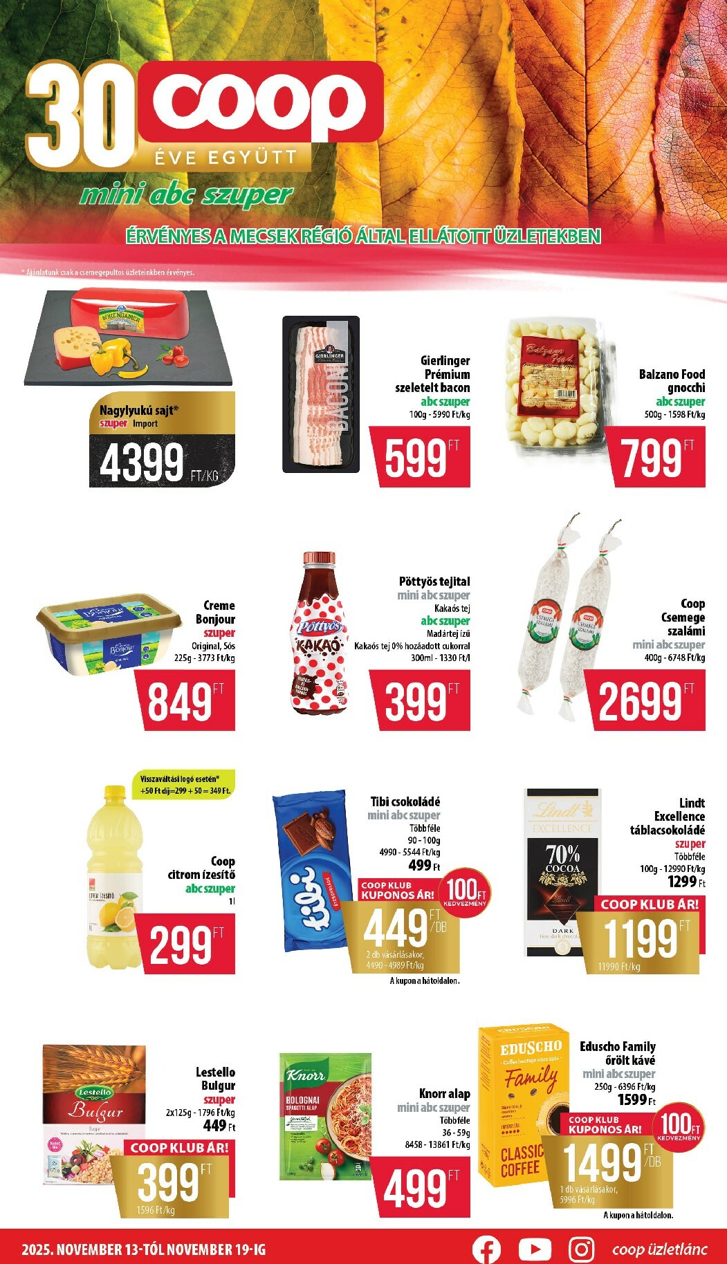 coop - Coop - Mini Abc Szuper Mecsek akciós újság, érvényes 11.13. - 11.19.