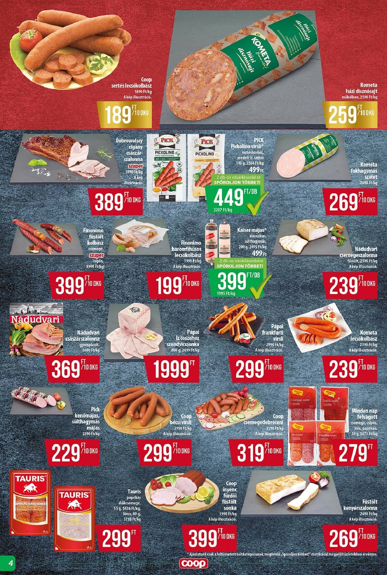 coop - Coop - Tisza Abc Szuper akciós újság, érvényes 11.13. - 11.19. - page: 4