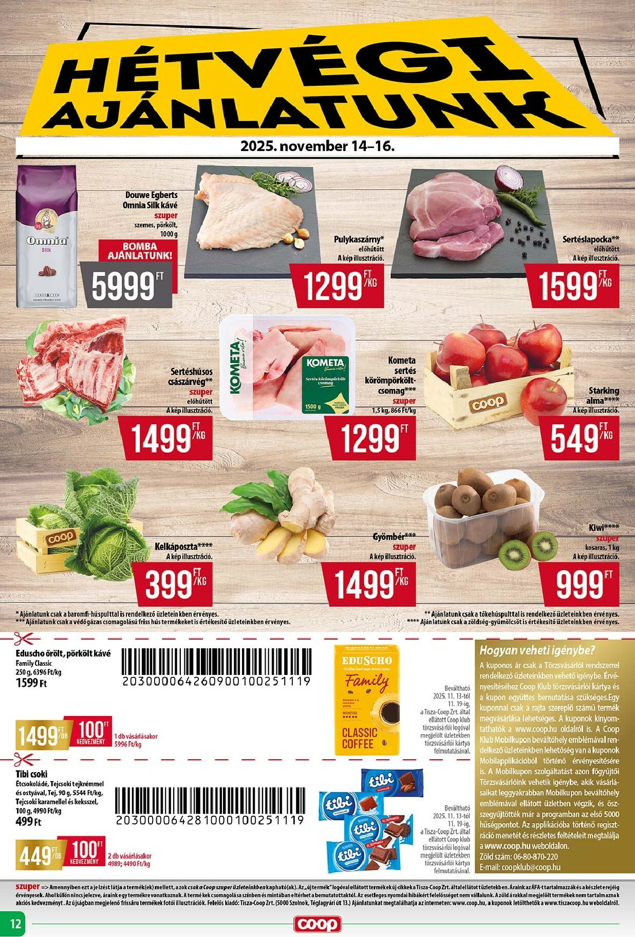 coop - Coop - Tisza Abc Szuper akciós újság, érvényes 11.13. - 11.19. - page: 12