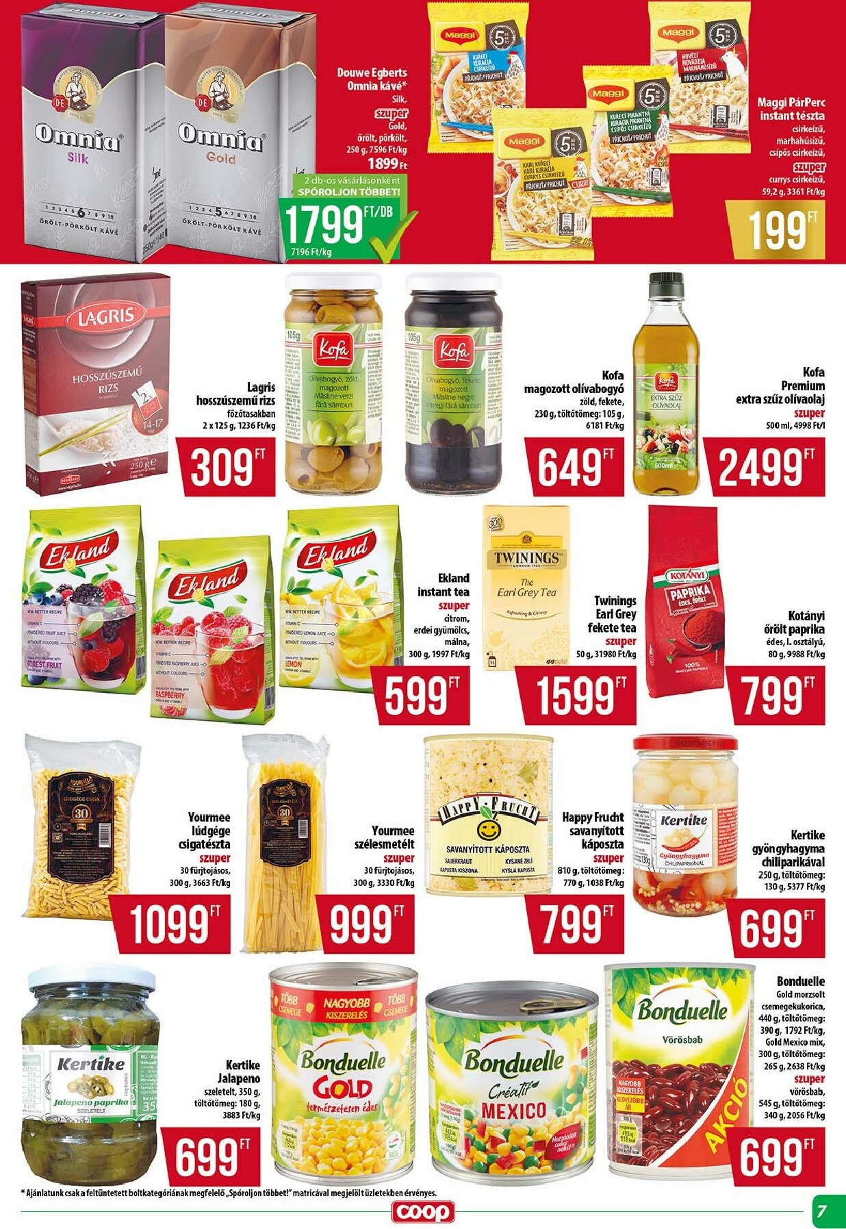 coop - Coop - Tisza Abc Szuper akciós újság, érvényes 11.13. - 11.19. - page: 7