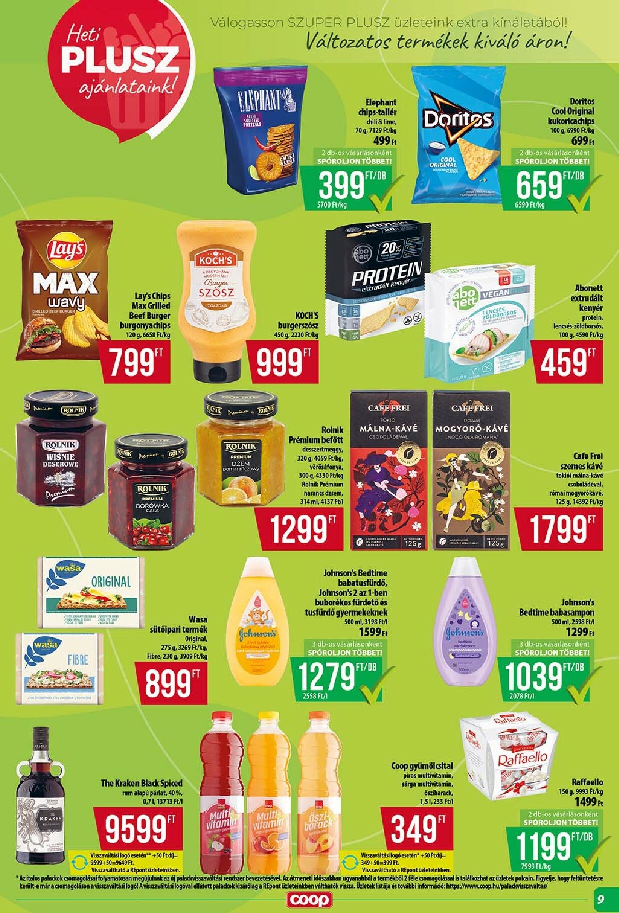 coop - Coop - Szuper Plusz akciós újság, érvényes 11.13. - 11.19. - page: 9