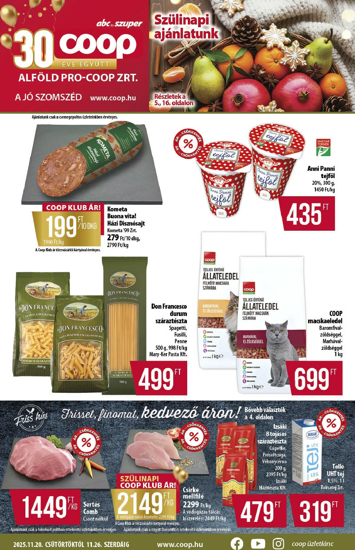 coop - Coop - Alföld akciós újság, érvényes 11.20. - 11.26.