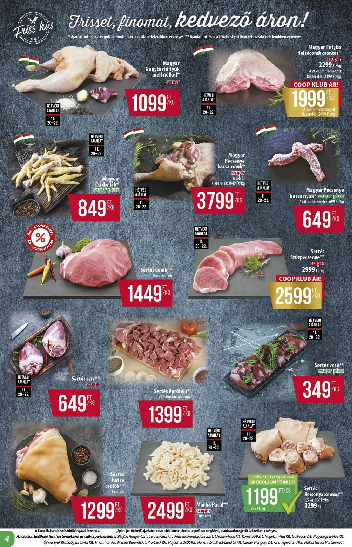 coop - Coop - Alföld akciós újság, érvényes 11.20. - 11.26. - page: 4