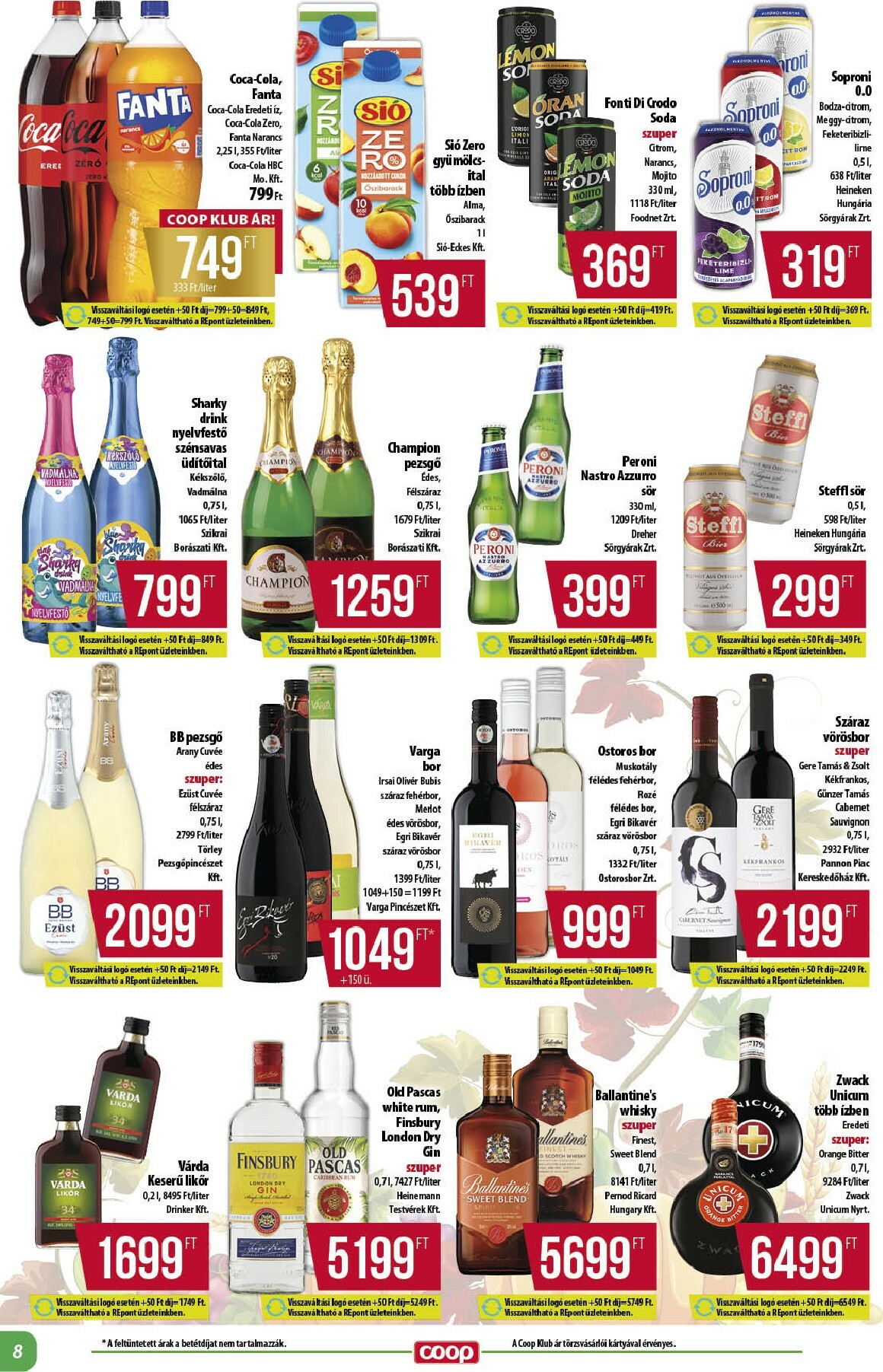 coop - Coop - Alföld akciós újság, érvényes 11.20. - 11.26. - page: 8