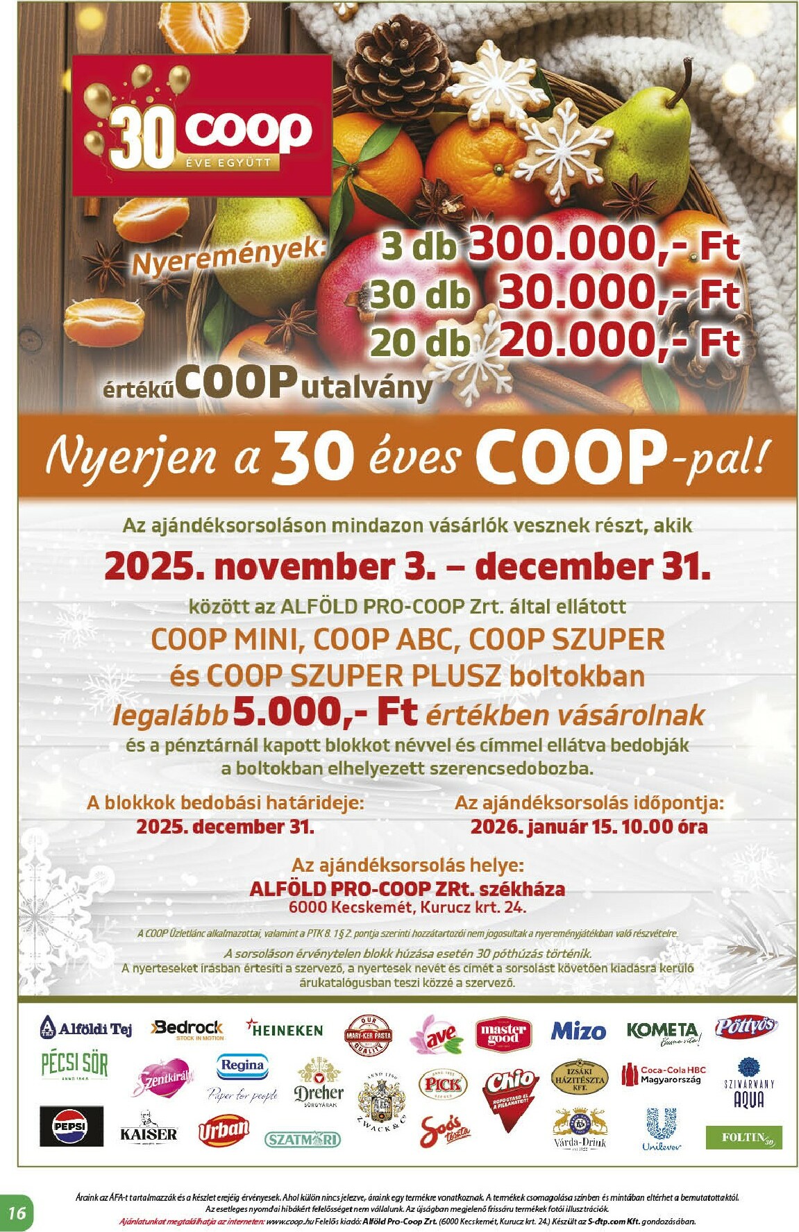 coop - Coop - Alföld akciós újság, érvényes 11.13. - 11.19. - page: 16