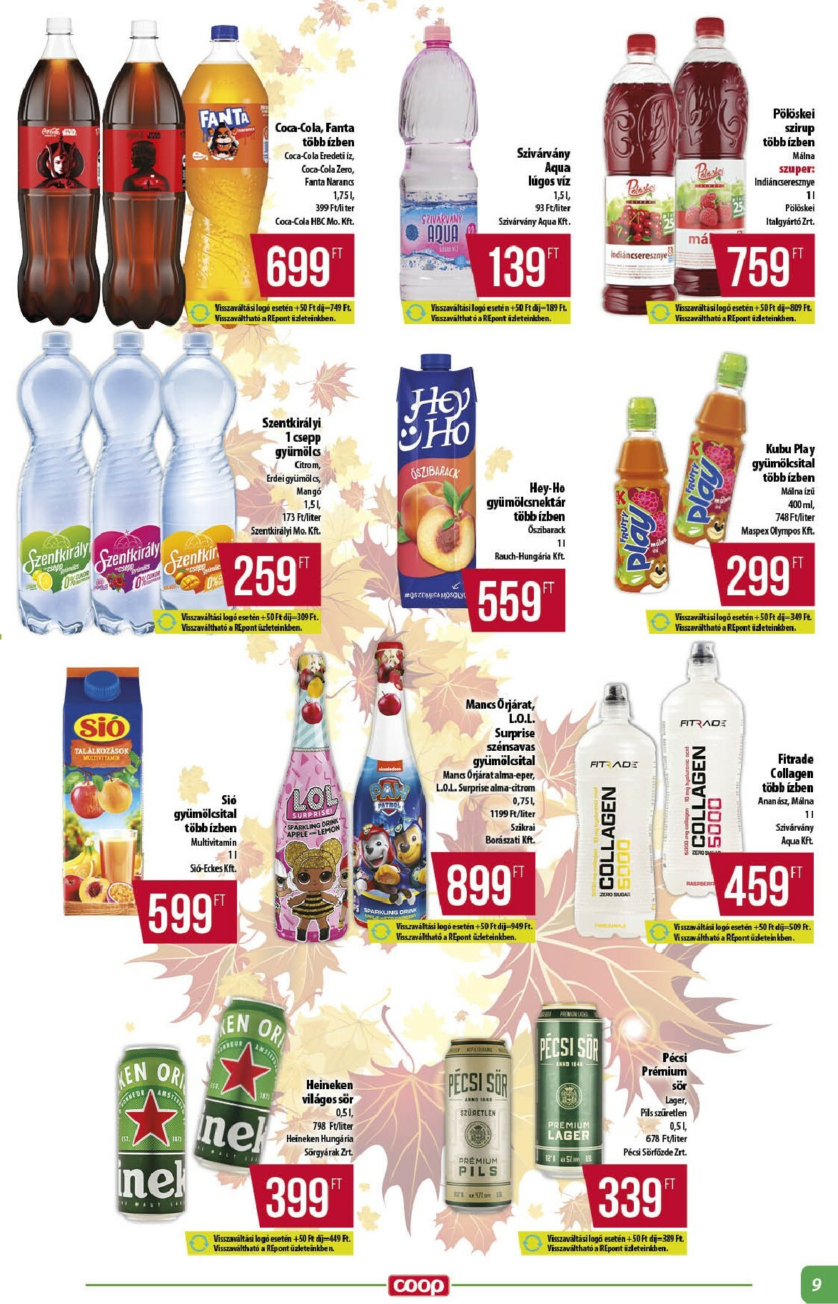 coop - Coop - Alföld akciós újság, érvényes 11.13. - 11.19. - page: 9