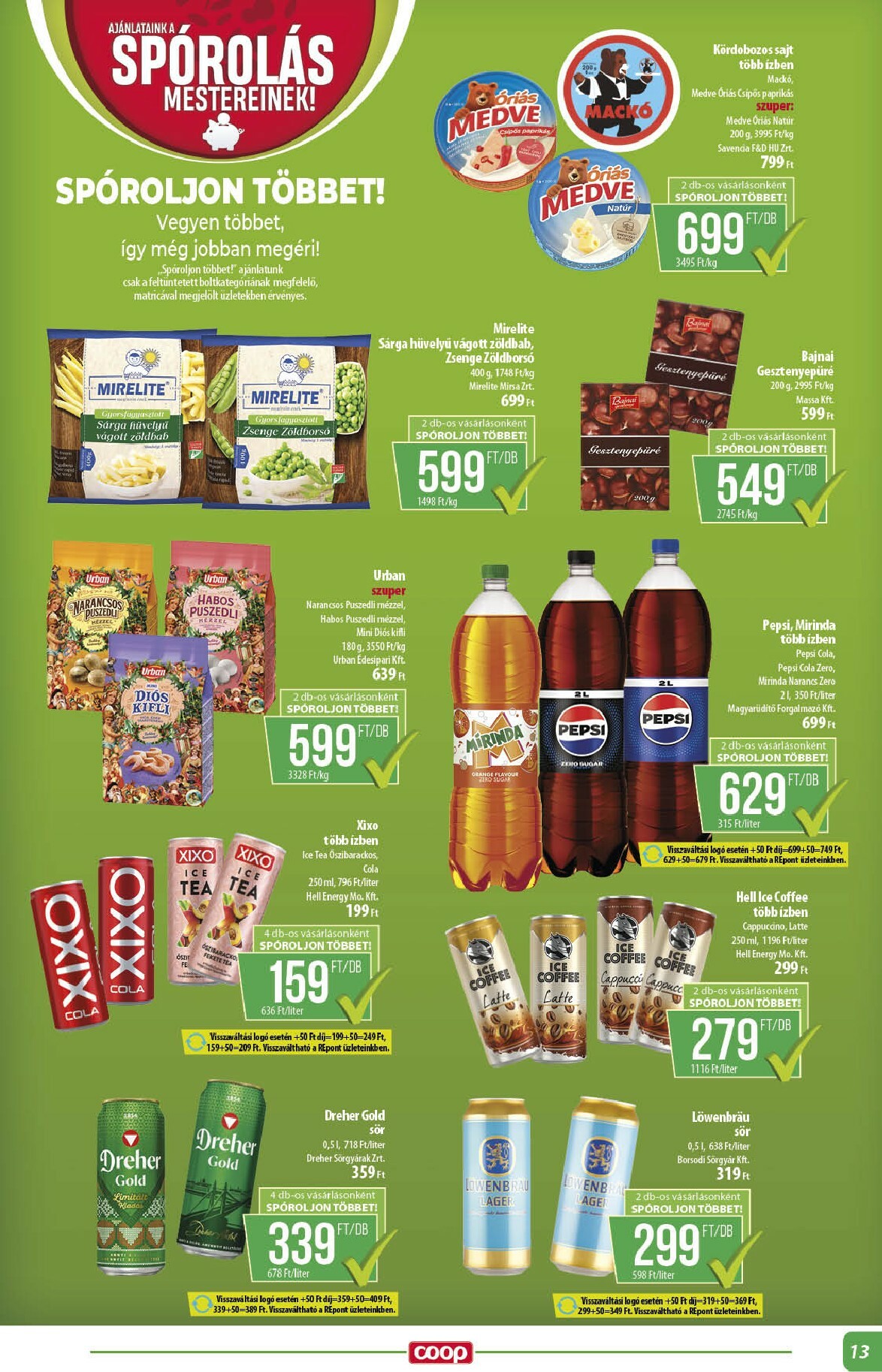 coop - Coop - Alföld akciós újság, érvényes 11.13. - 11.19. - page: 13