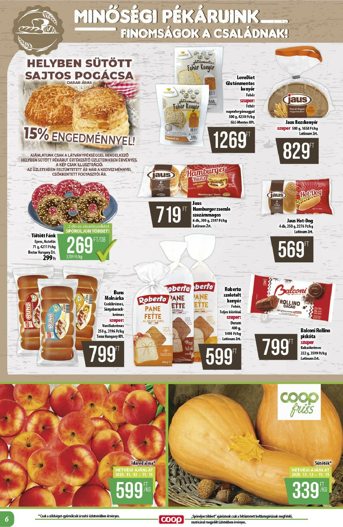 coop - Coop - Alföld akciós újság, érvényes 11.13. - 11.19. - page: 6