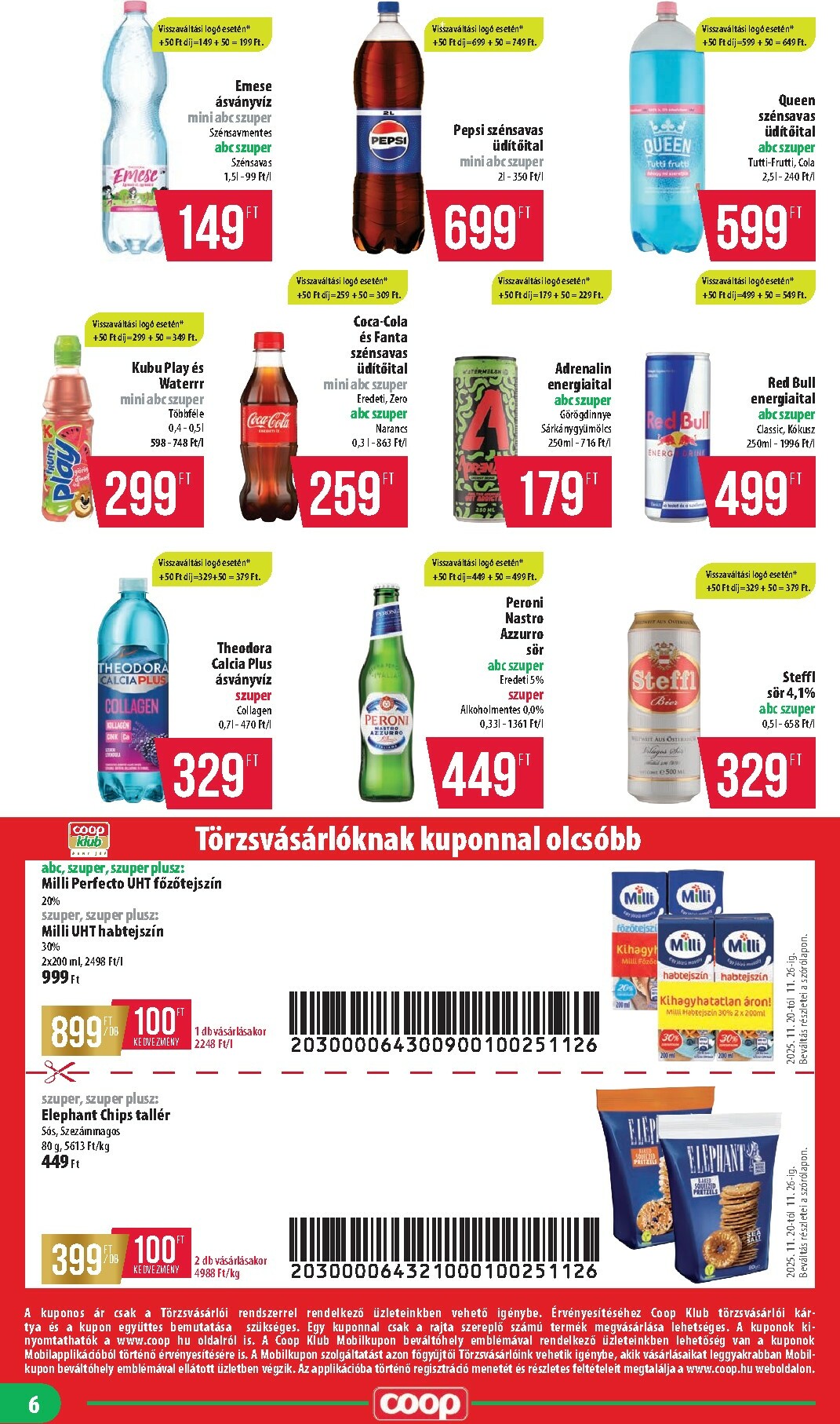 coop - Coop - Nyírzem/Szabolcs Coop akciós újság, érvényes 11.20. - 11.26. - page: 6