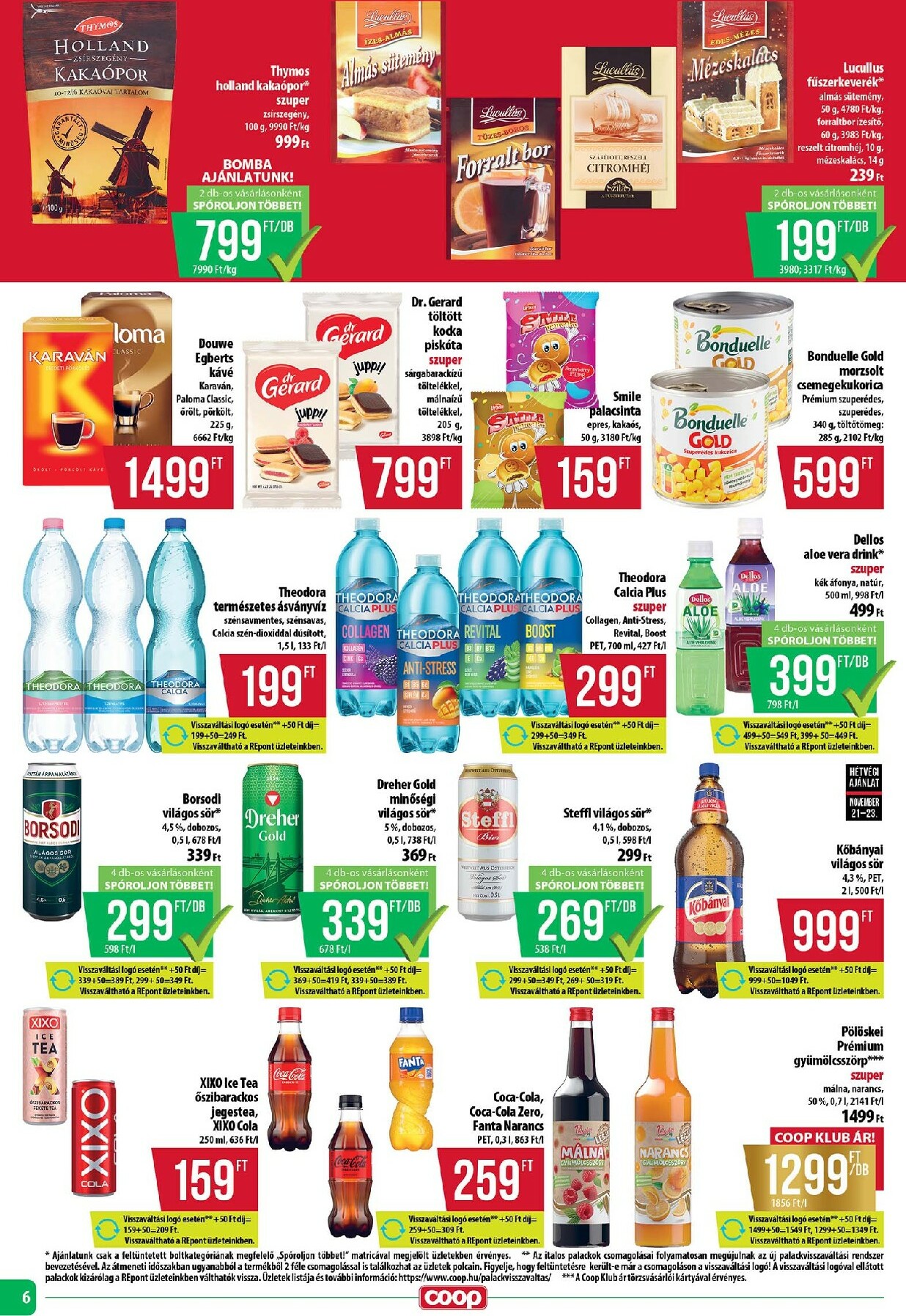 coop - Coop - Tisza - Abc-Szuper akciós újság, érvényes 11.20. - 11.26. - page: 6
