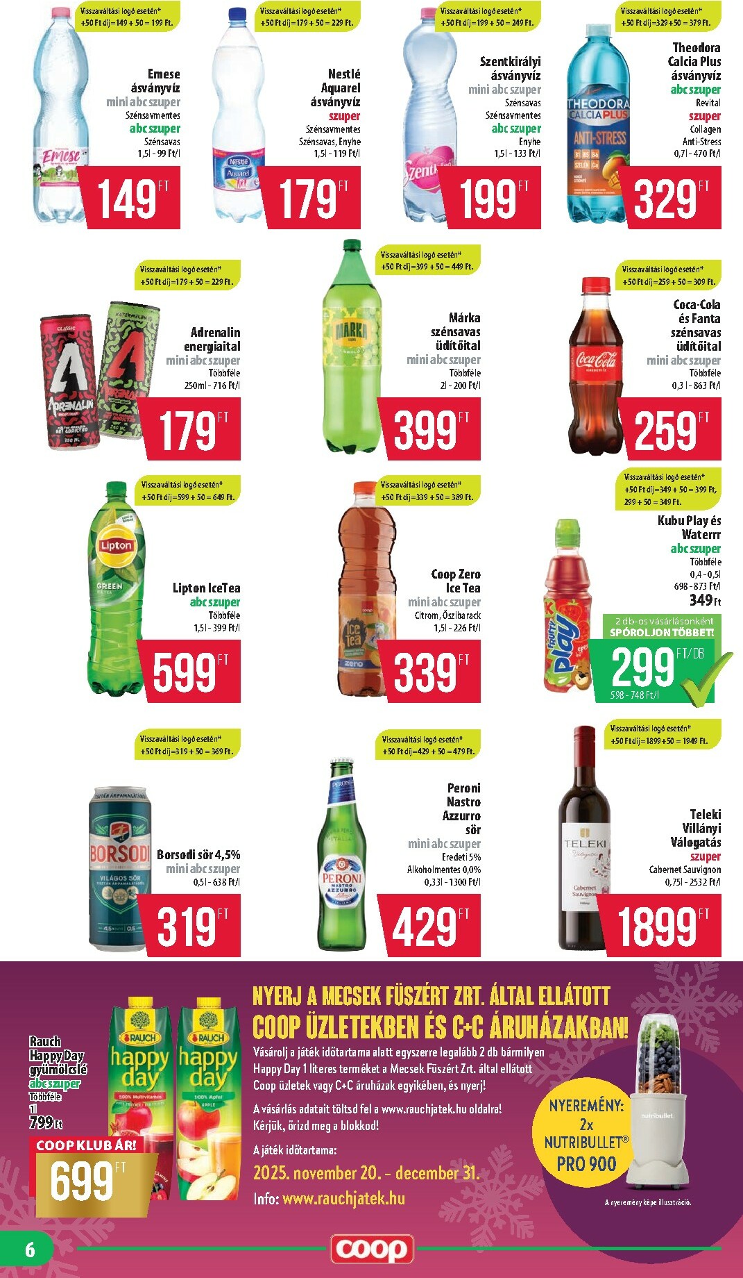 coop - Coop - Mecsek akciós újság, érvényes 11.20. - 11.26. - page: 6