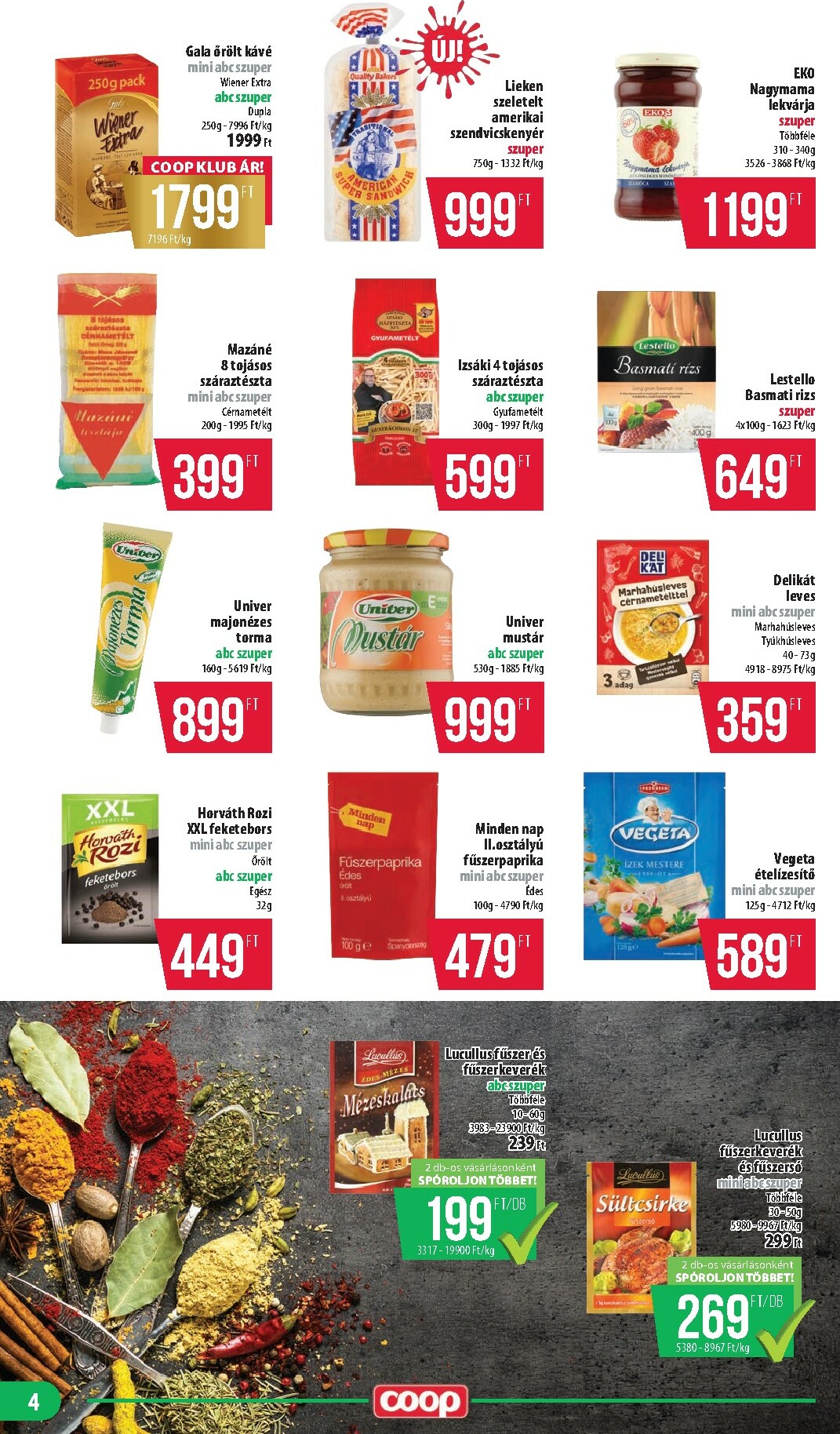 coop - Coop - Mecsek akciós újság, érvényes 11.20. - 11.26. - page: 4
