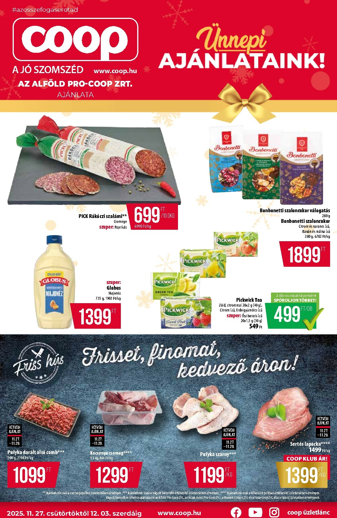 coop - Coop - Alföld - Abc-Szuper akciós újság, érvényes 11.27. - 12.03.